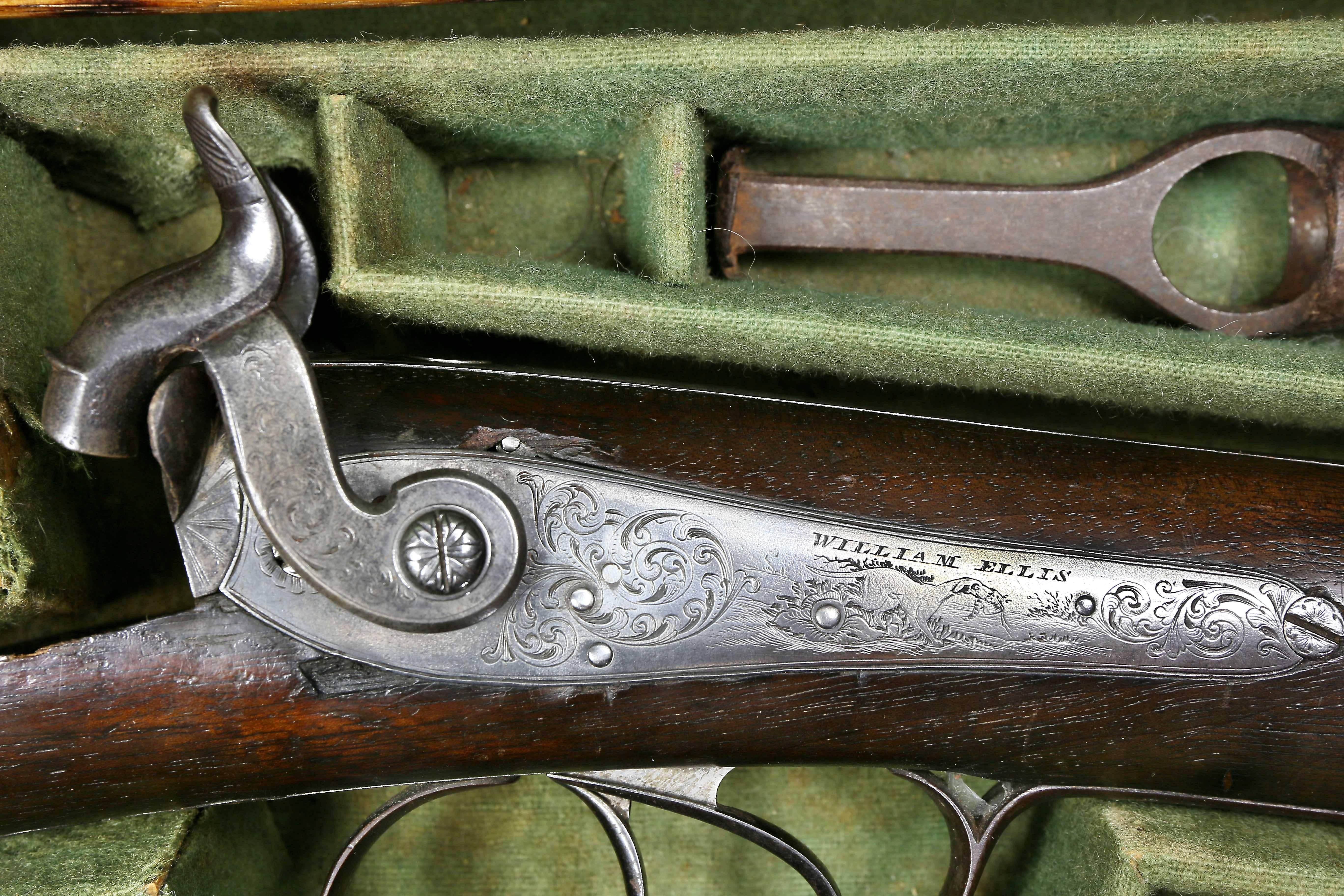 Regency Mahogany and Brass-Mounted Gun Case 3