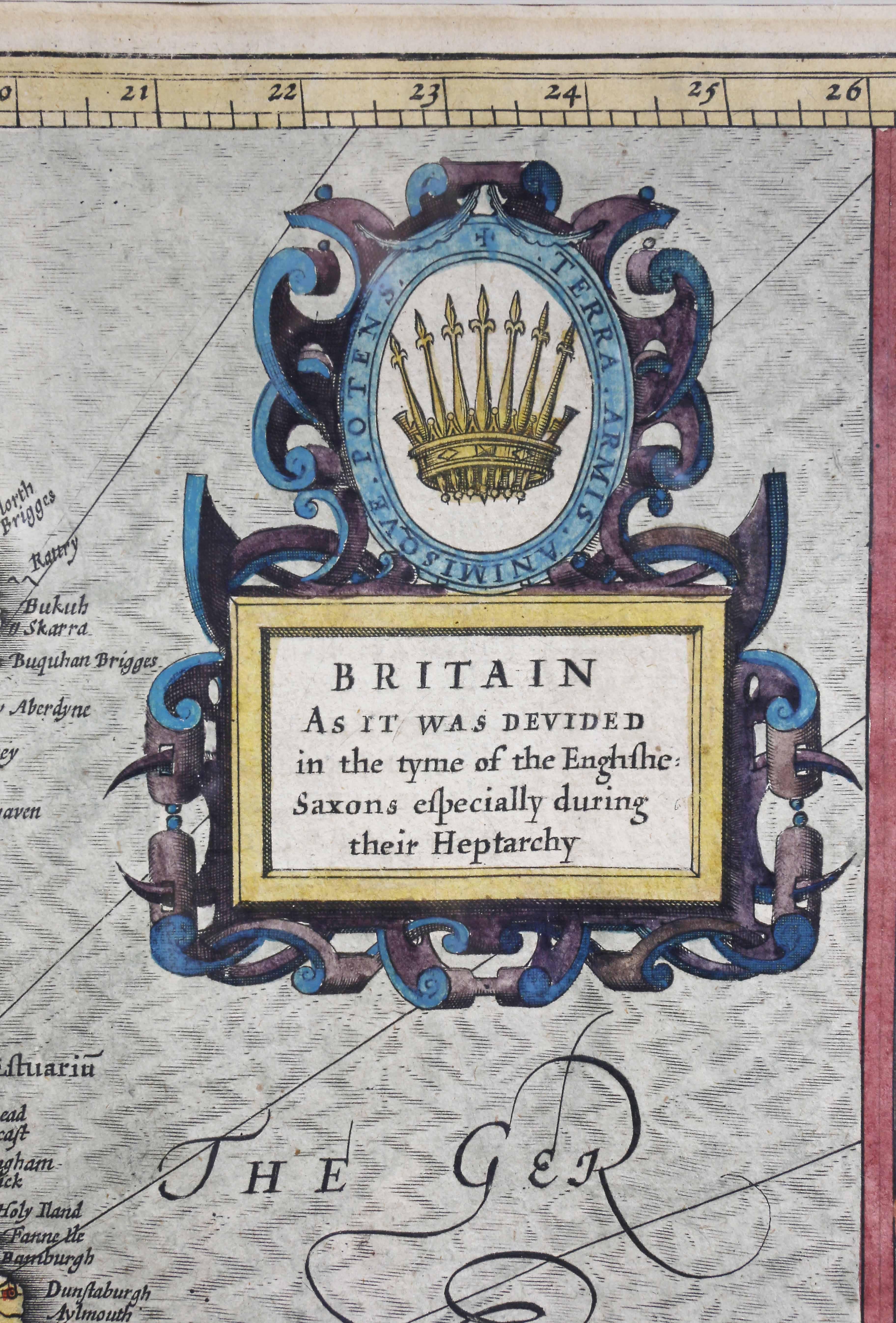 Framed Map of the British Isles by John Speed 3