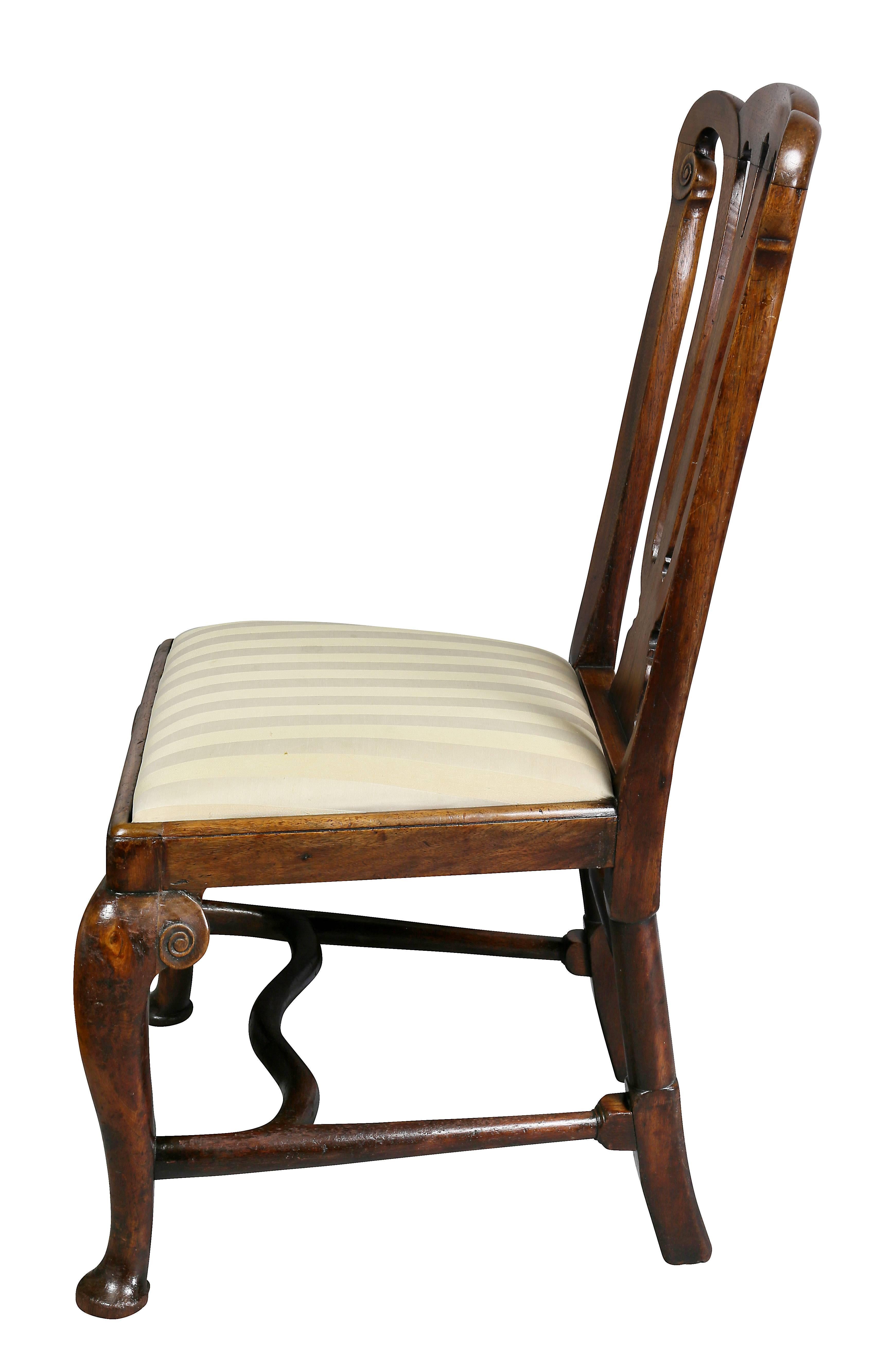 Irish Georgian Walnut Side Chair 2