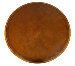 Regency Style Mahogany And Inlaid Drum Table