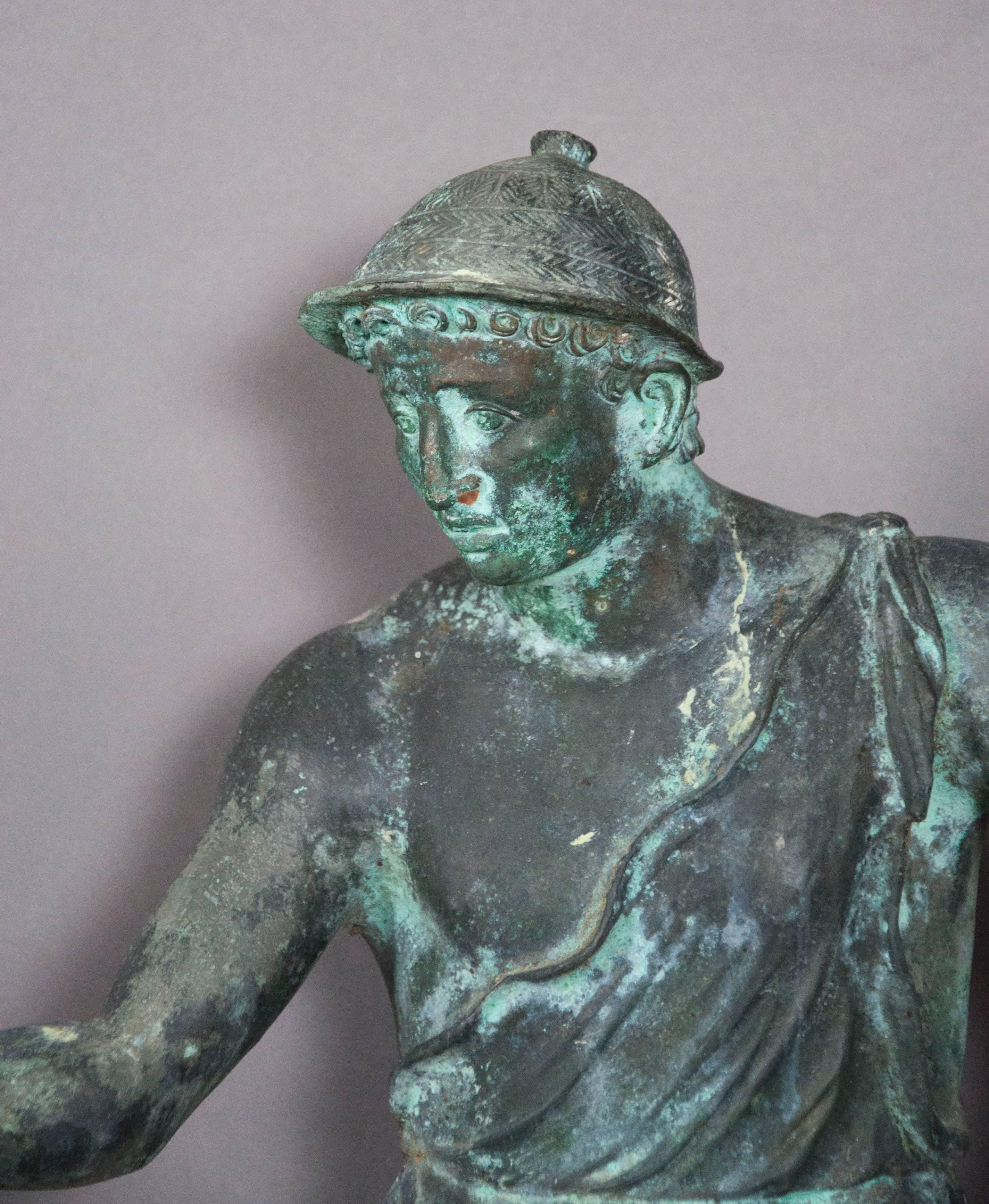 Italian Grand Tour Bronze Fisherman from Casa della Fontana Piccola 1