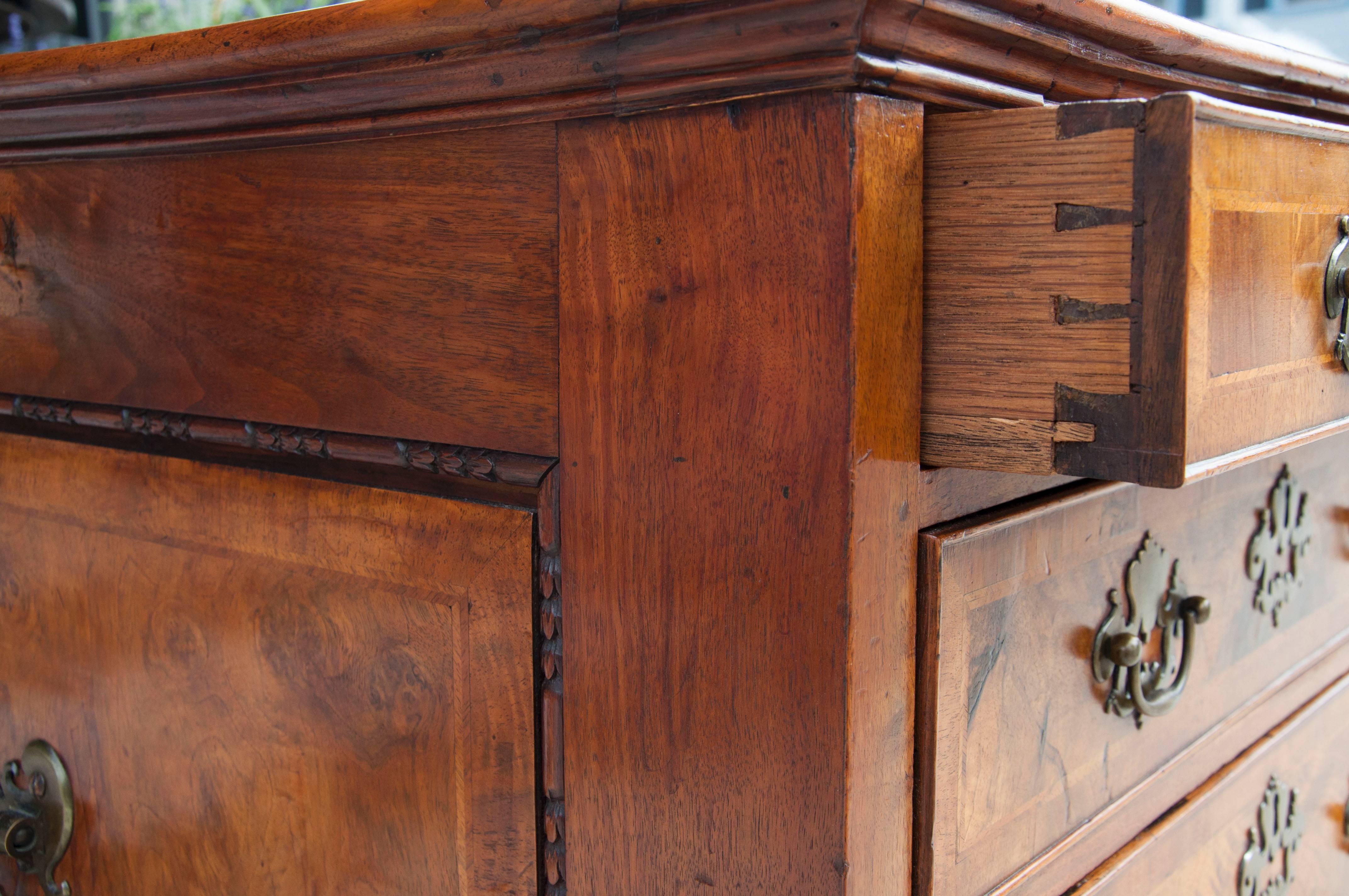 Fine George II Style Figured Walnut Partners Desk 2