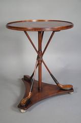 Unusual Maple Golf Club Occasional Table