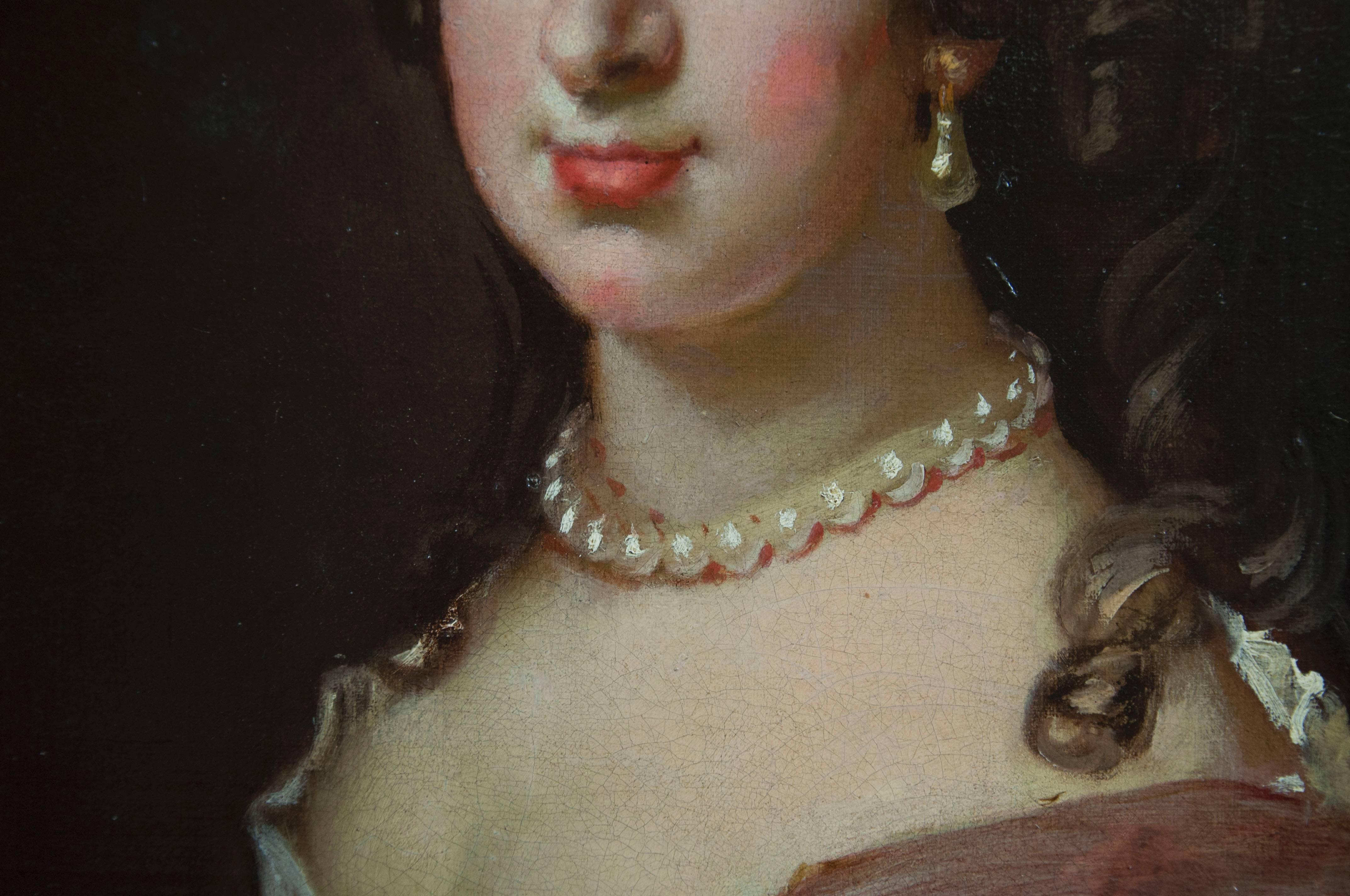 Dutch Charles II Oil on Canvas, School of Huysmans