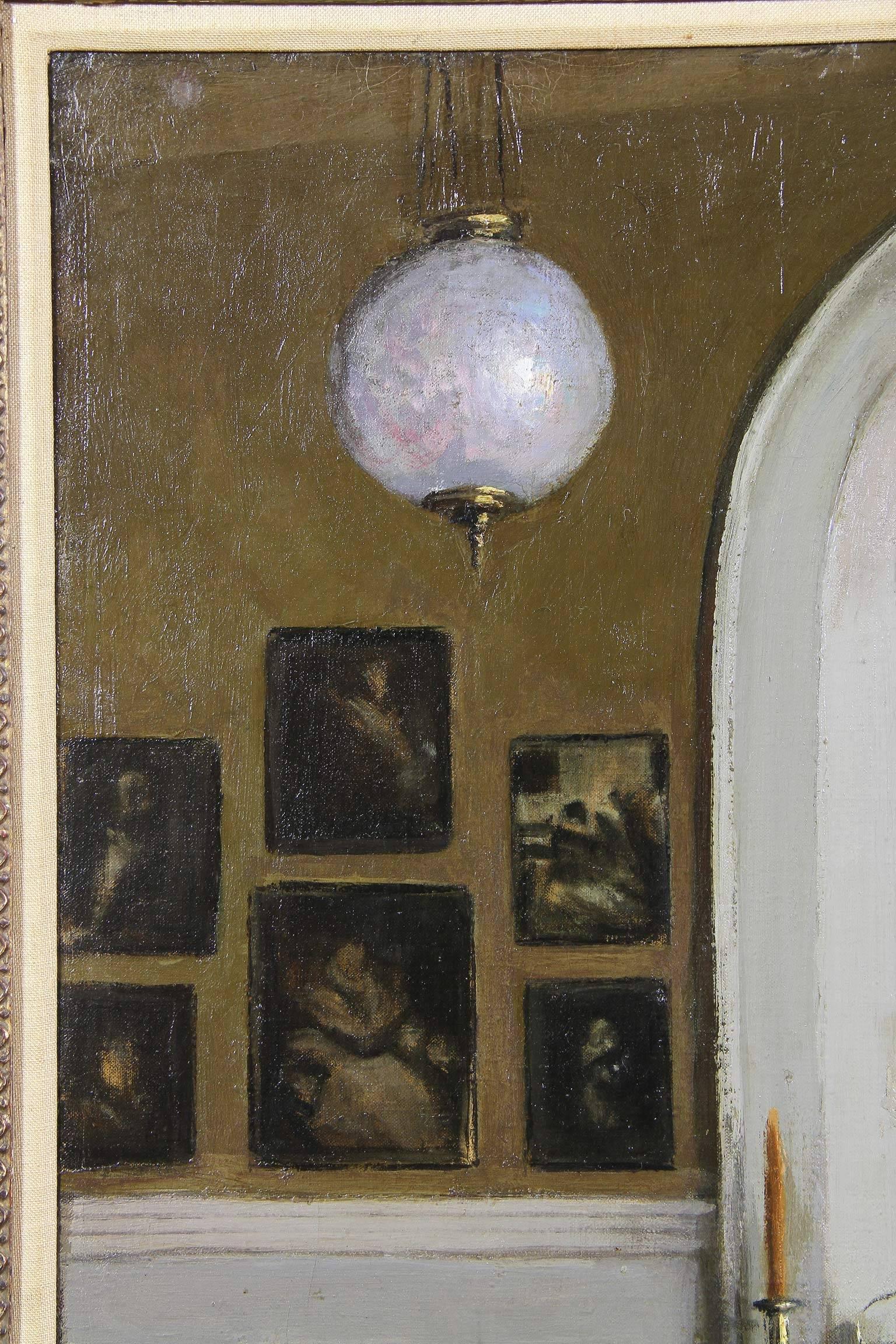 American Framed Oil on Canvas 