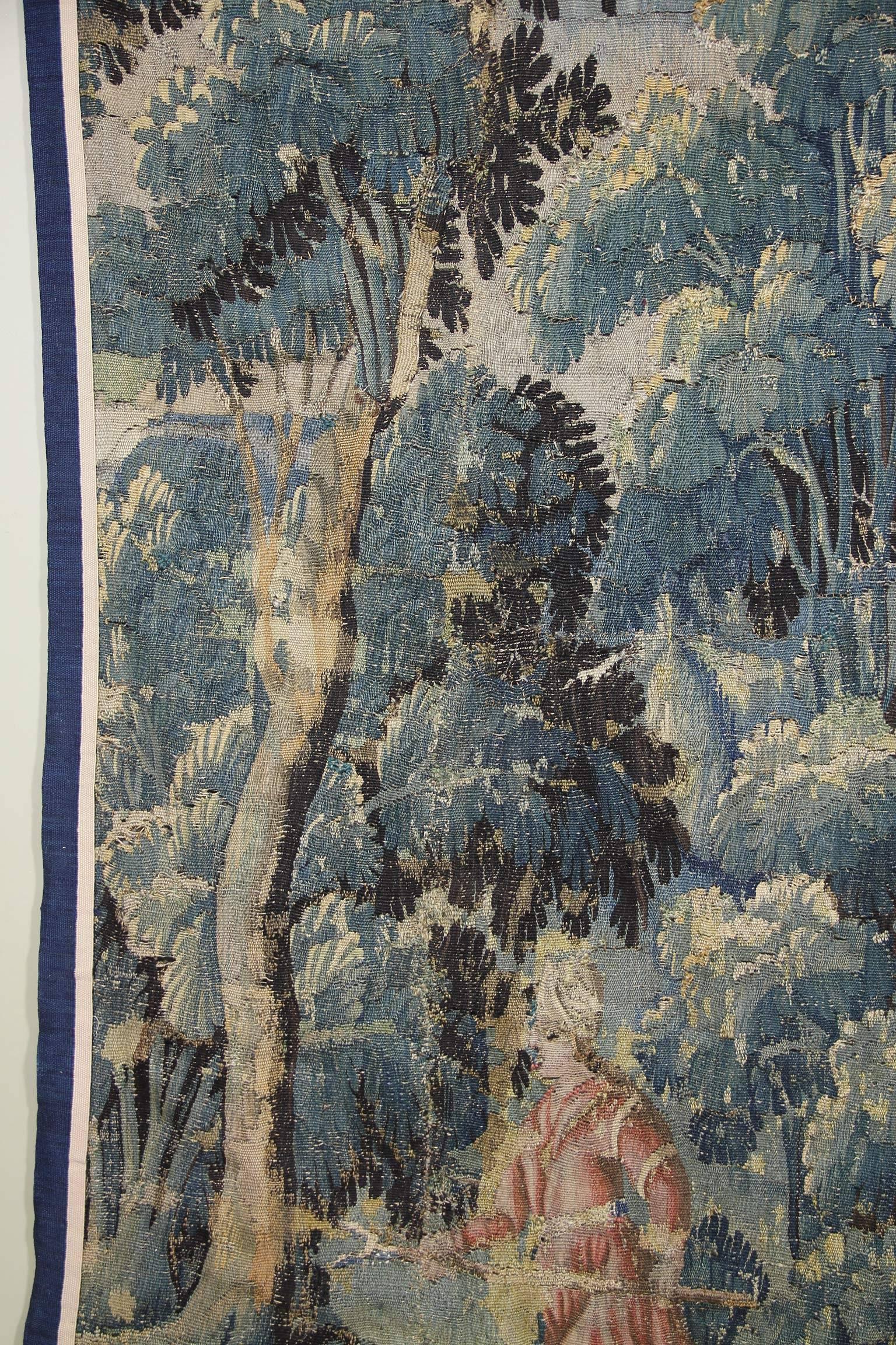 Flemish Verdure Tapestry Fragment 1