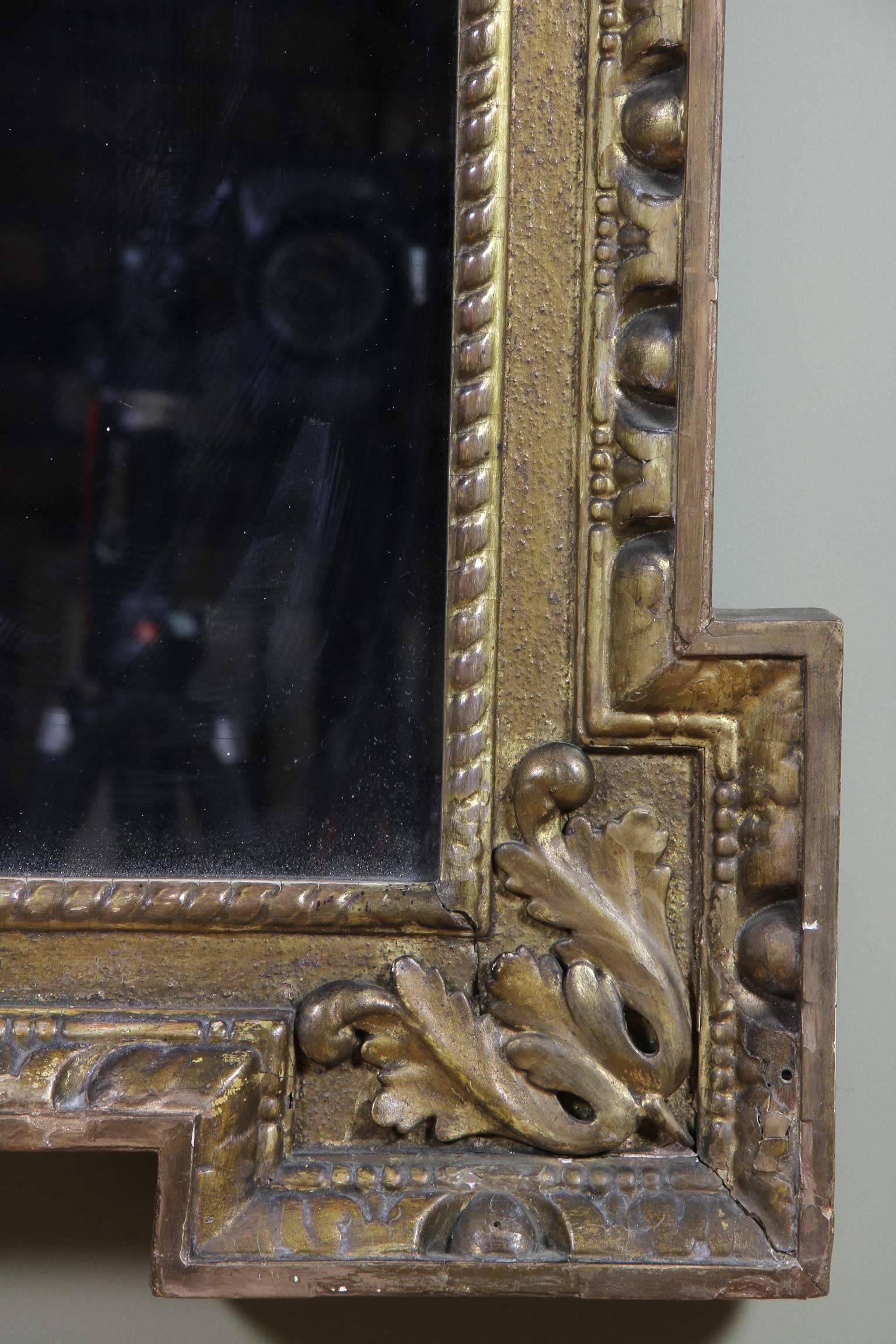 Mid-18th Century George II Giltwood Mirror