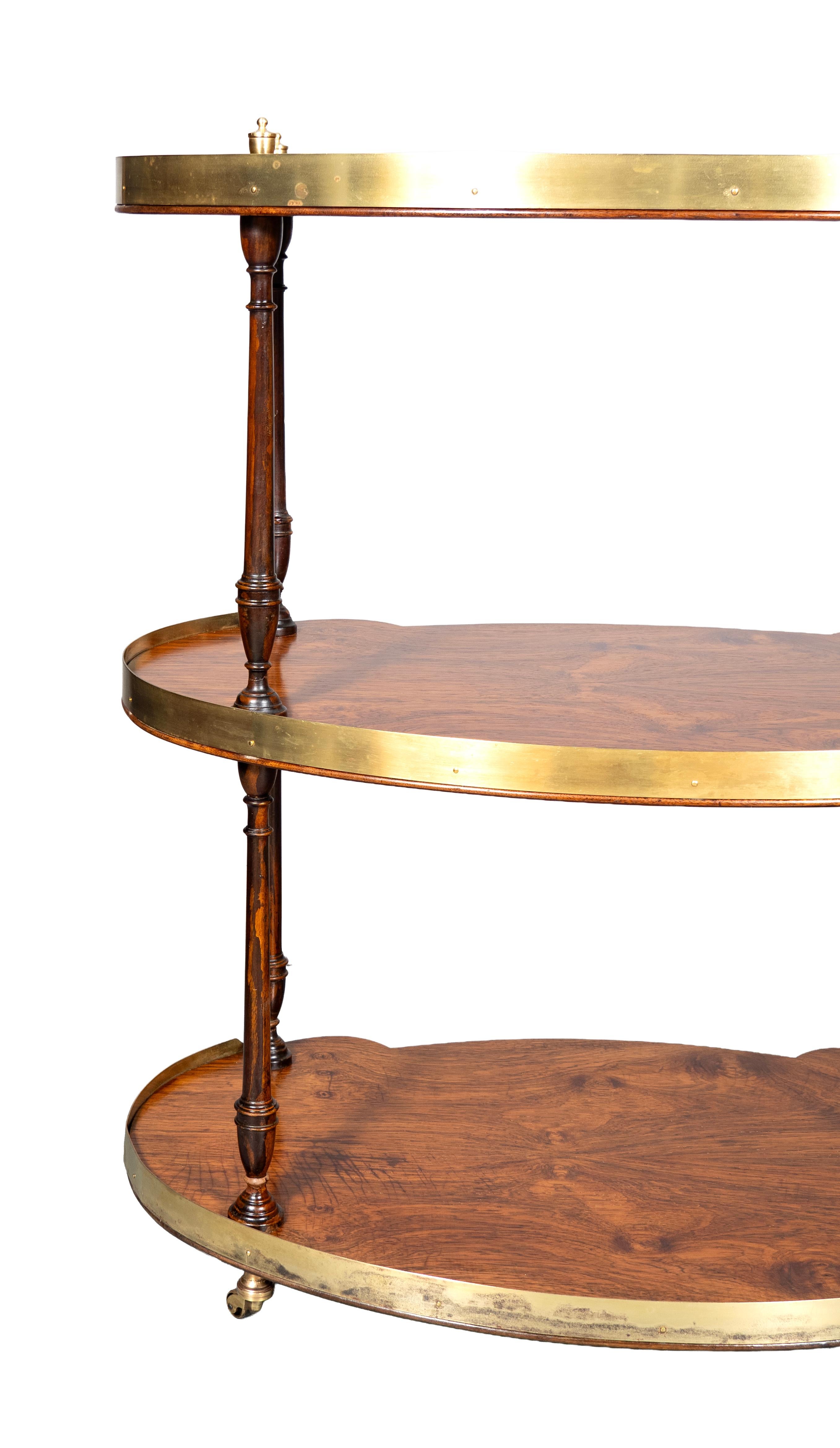 Mesa de campaña de palisandro estilo Regencia en Bueno estado para la venta en Essex, MA
