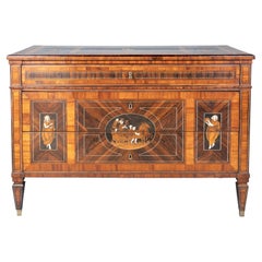 Italienische Kommode im neoklassizistischen Stil aus Rosenholz und Palisander