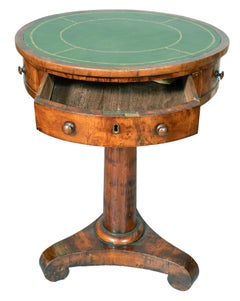 Regency Yewwood Drum Table