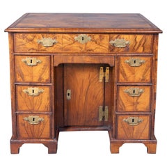 George II Walnut Kneehole Desk