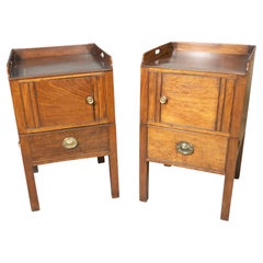 Pair Of George III Mahogany Bedside Commodes