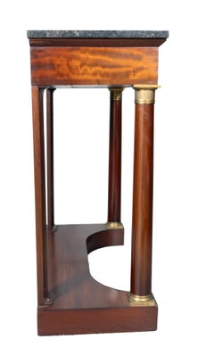 French Empire Mahogany Console Table