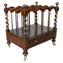 William IV Mahogany Canterbury With Makers Label