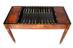 Mesa de juegos «Charles X» de caoba y palisandro