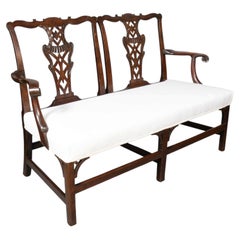 George III Mahogany Settee