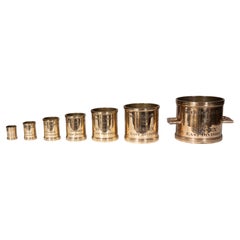 Nest Of Seven Bell Metal Measures For East Sussex, England