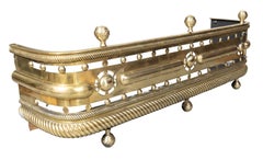 Late Regency Brass Fire Fender