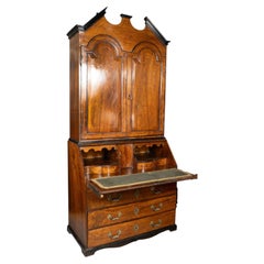 Antique Portuguese Rosewood Bureau Bookcase, Majestic Size, 1750