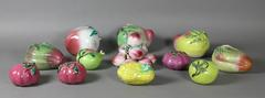 Collection of 12 Pieces of Chinese Porcelain Altar Fruit