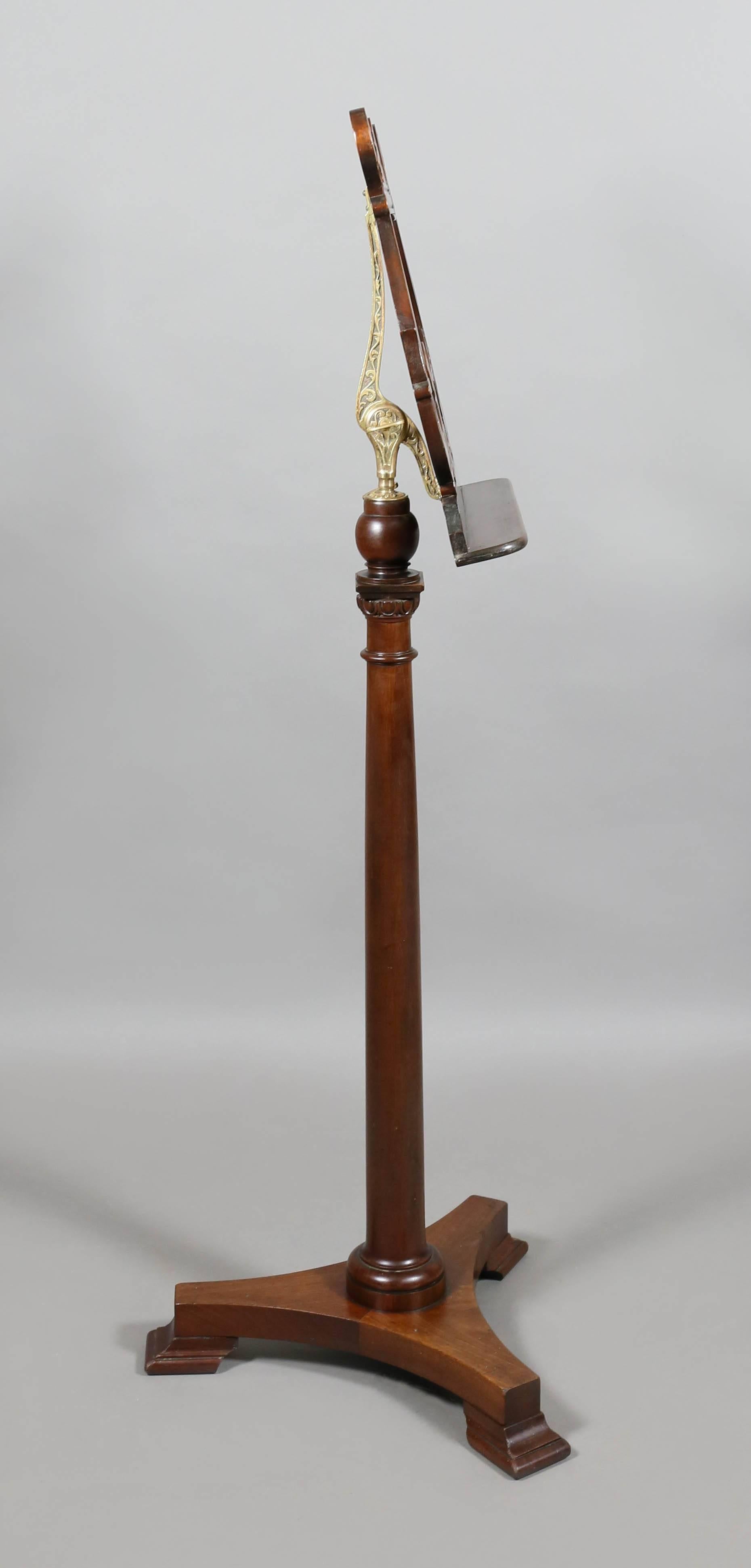 Late 19th Century American Classical Revival Mahogany Music Stand