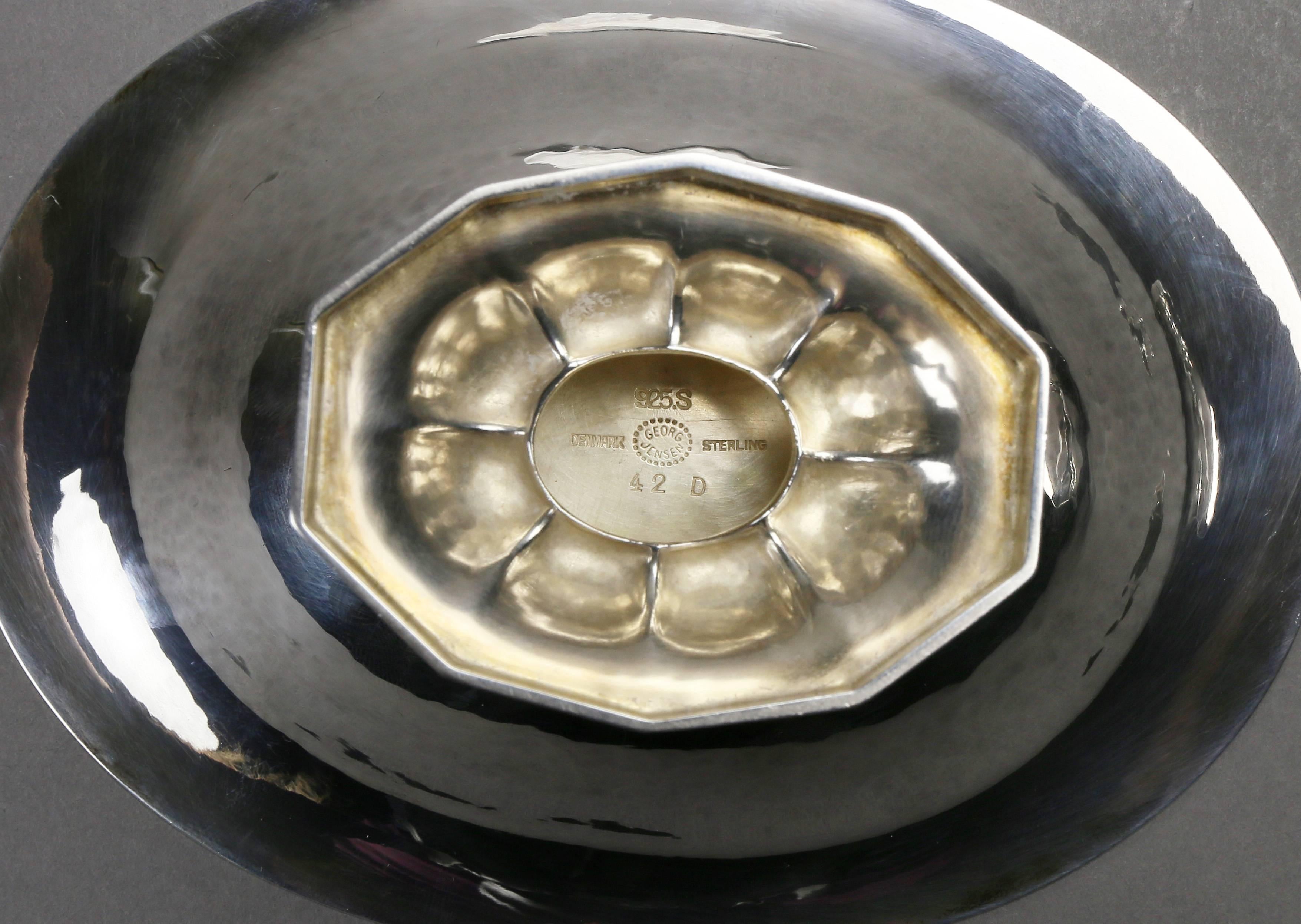 Piatto per caramelle in argento Georg Jensen In condizioni buone in vendita a Essex, MA