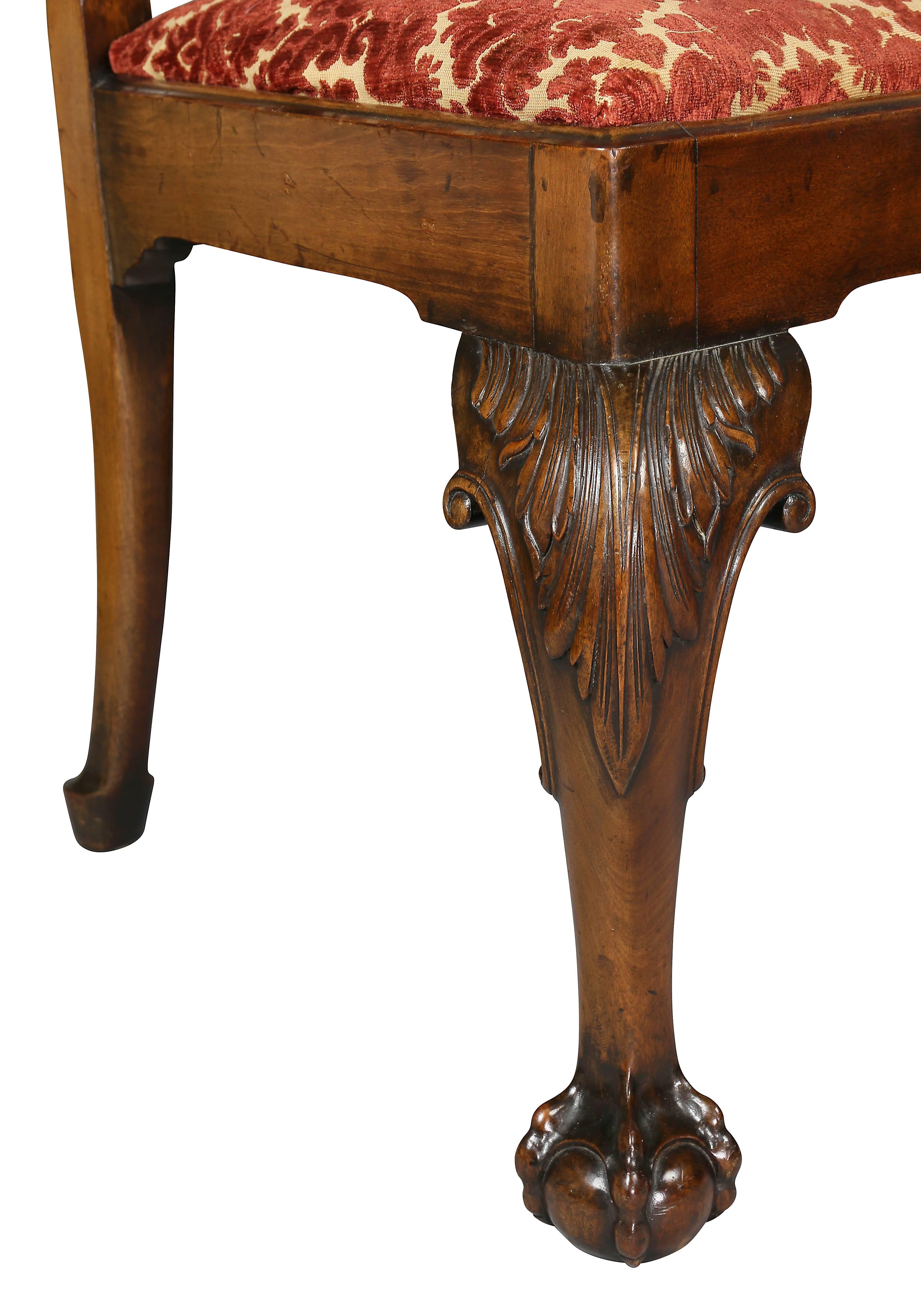 Great Britain (UK) Set of Eight Waring And Gillow George III Style Mahogany Dining Chairs For Sale