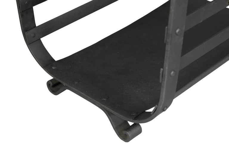 Arts and Crafts Wrought Iron Wood Holder at 1stDibs