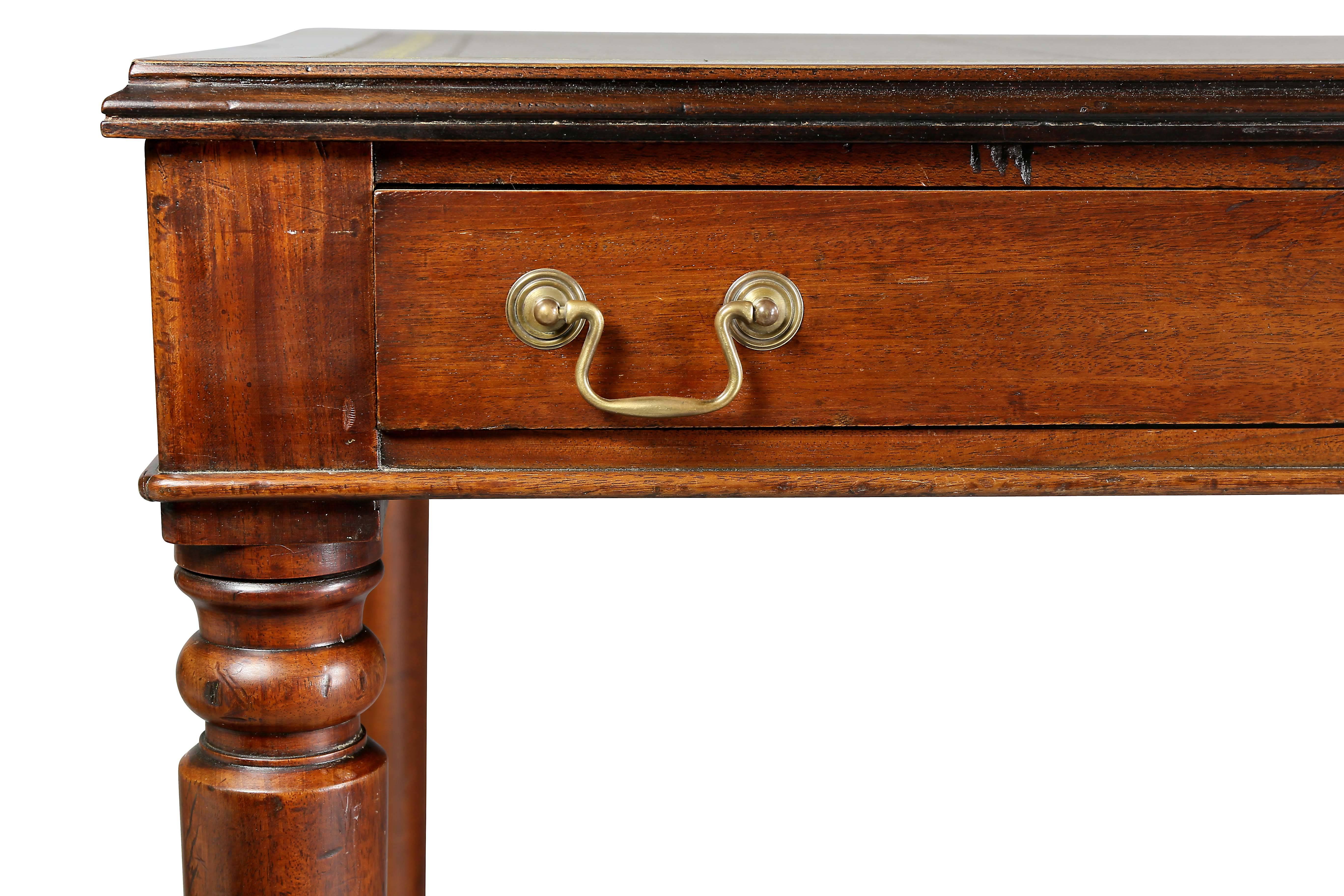 William iv Mahogany Writing Table In Excellent Condition In Essex, MA