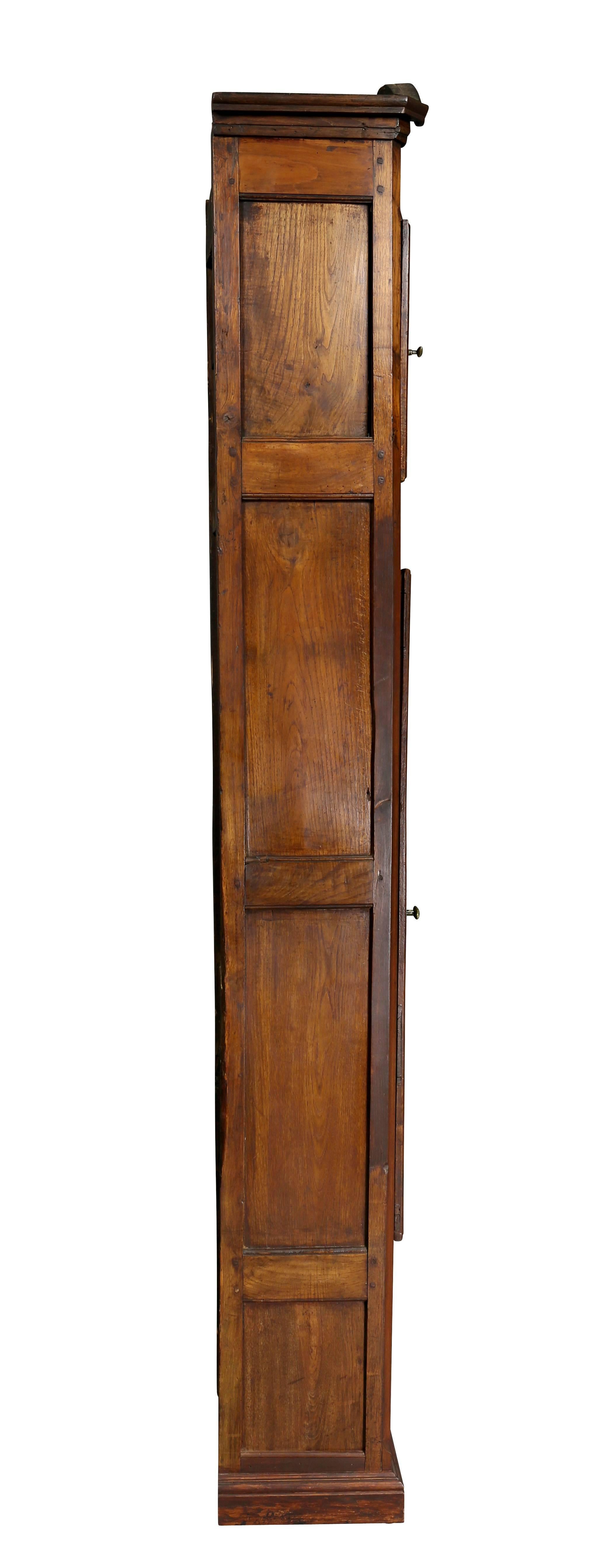18th Century and Earlier Louis XVI Provincial Fruitwood Tall Case Clock