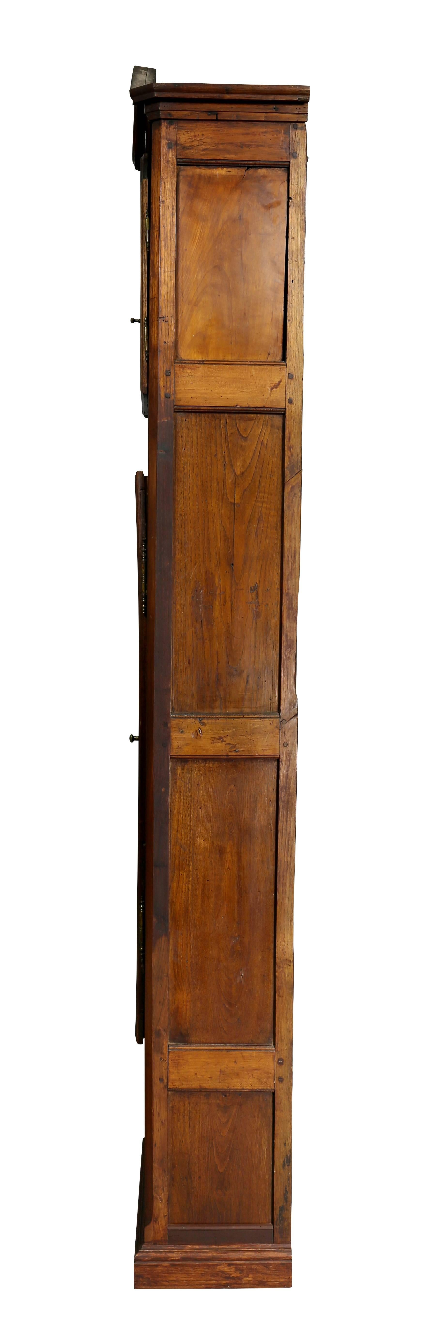 Other Louis XVI Provincial Fruitwood Tall Case Clock