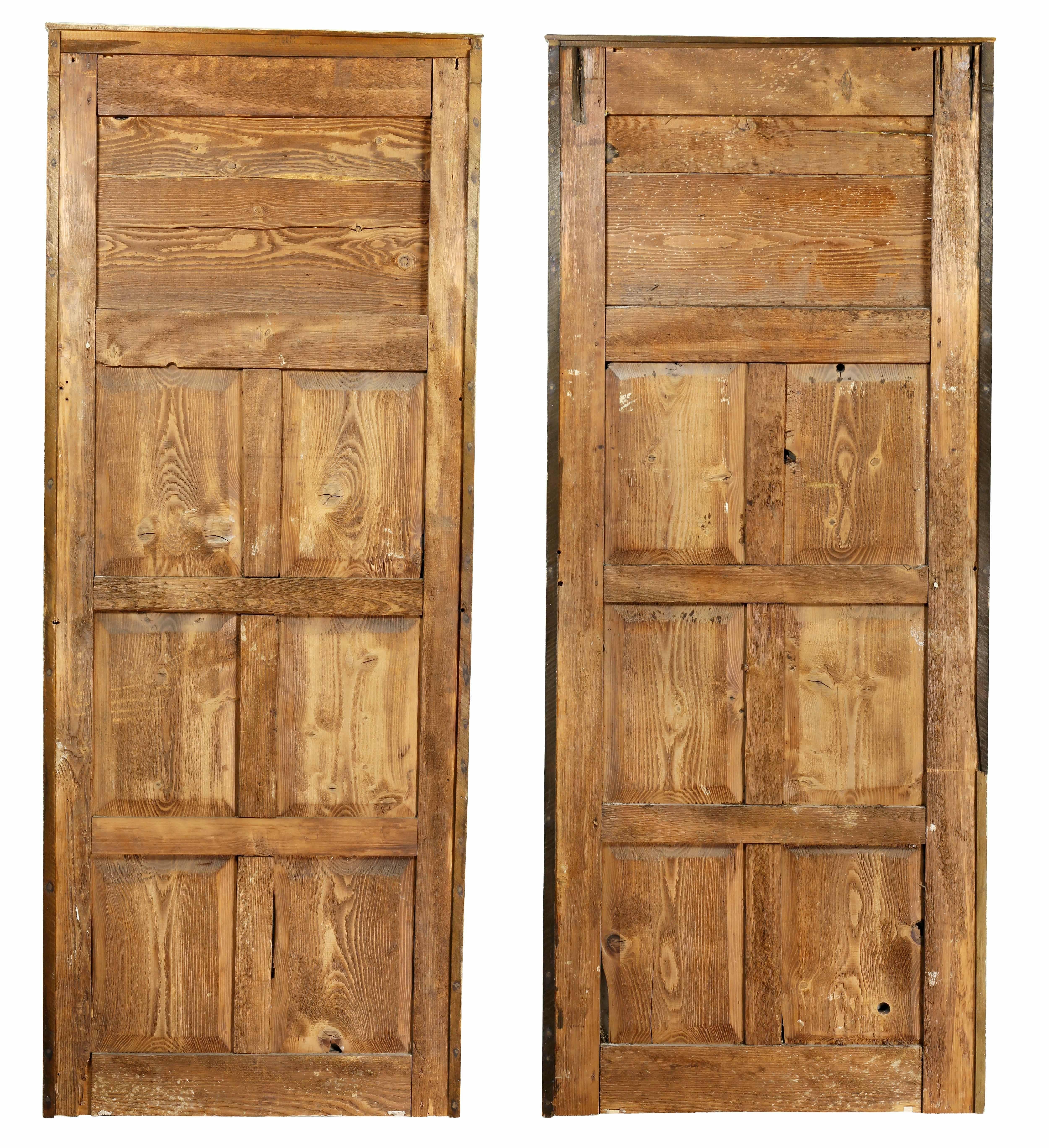 Pair of Louis XV Giltwood and Painted Mirrored Boiserie Panels 3