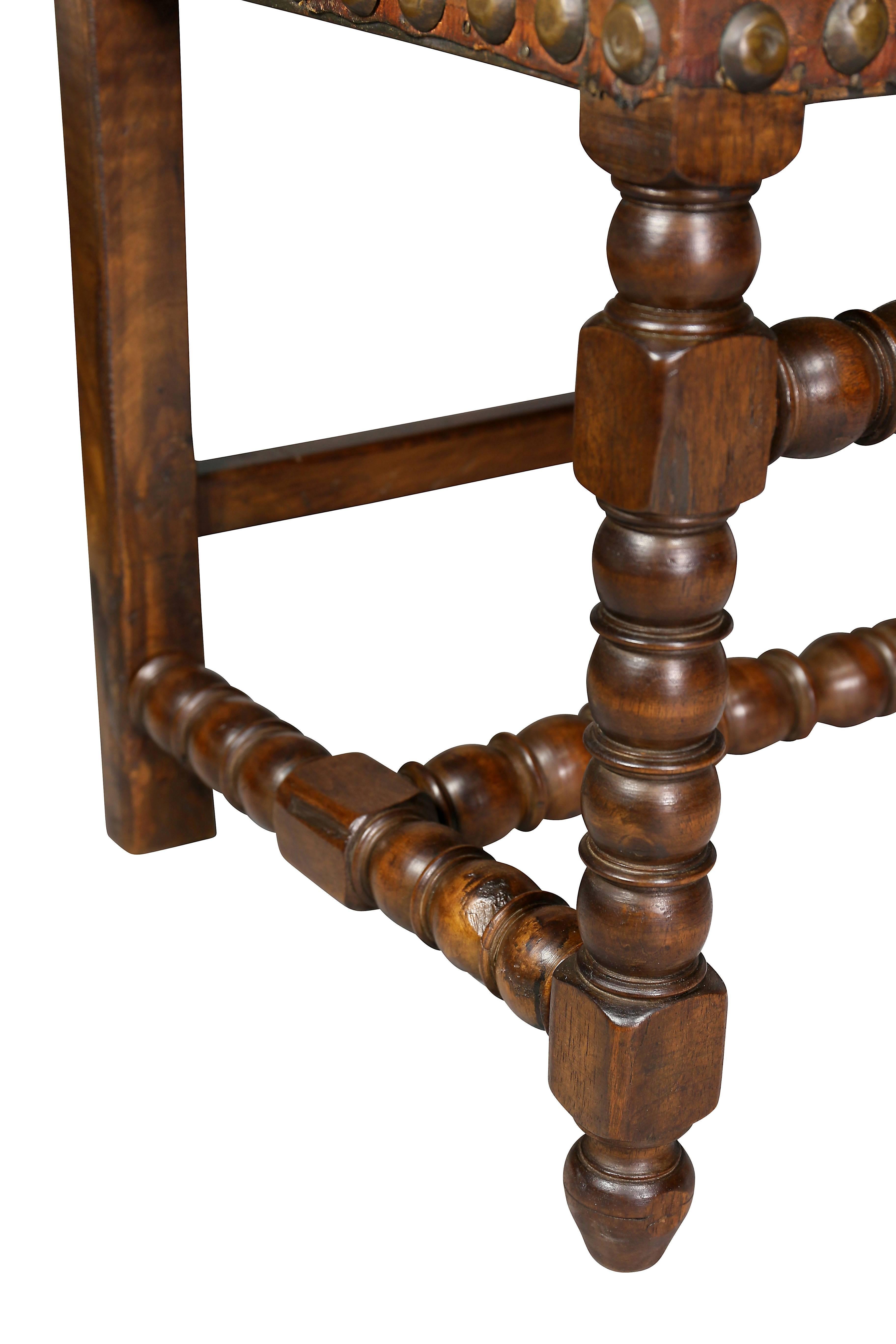 Flemish Baroque Walnut Armchair 1