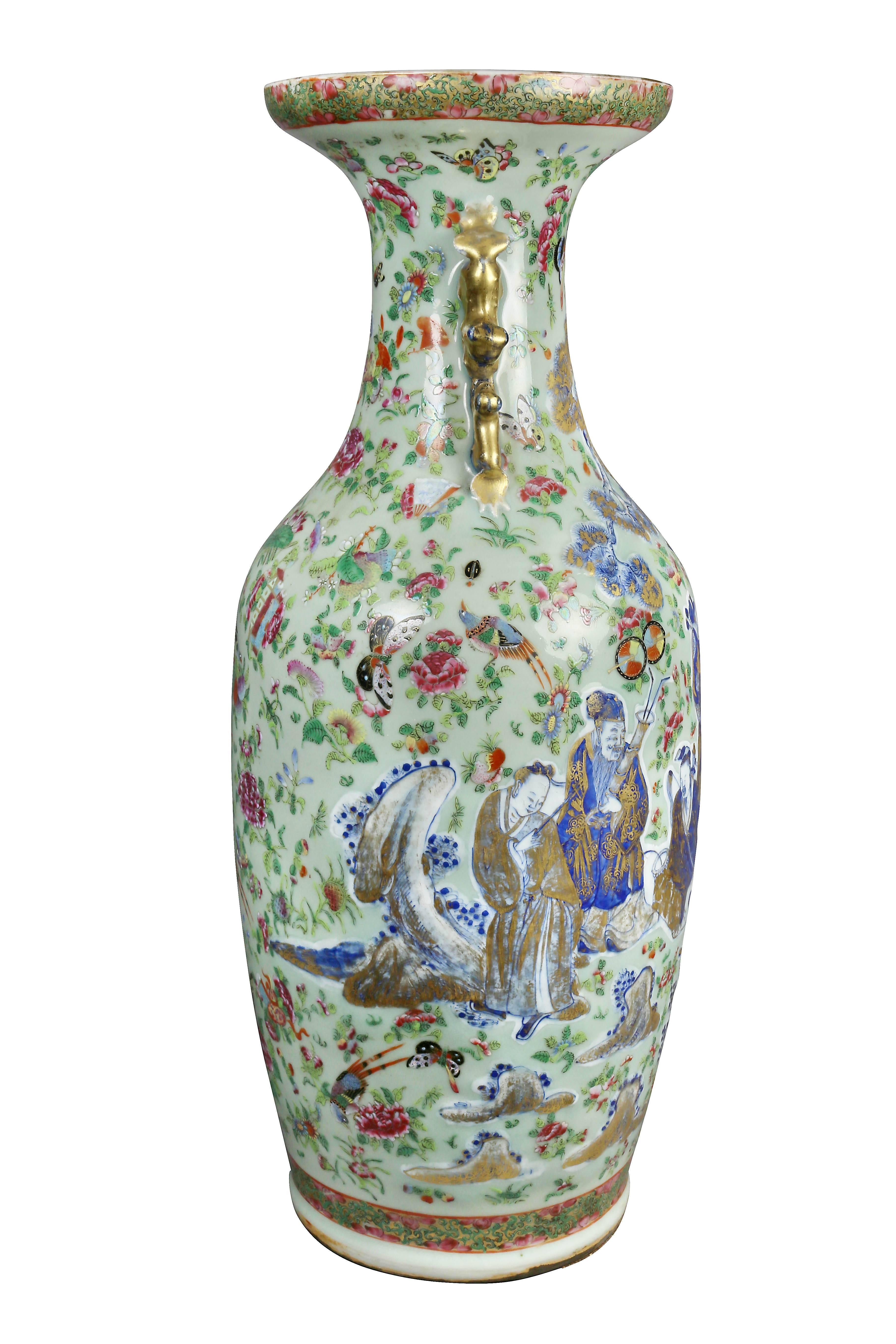 Chinese Export Large Vase/Lamp 1