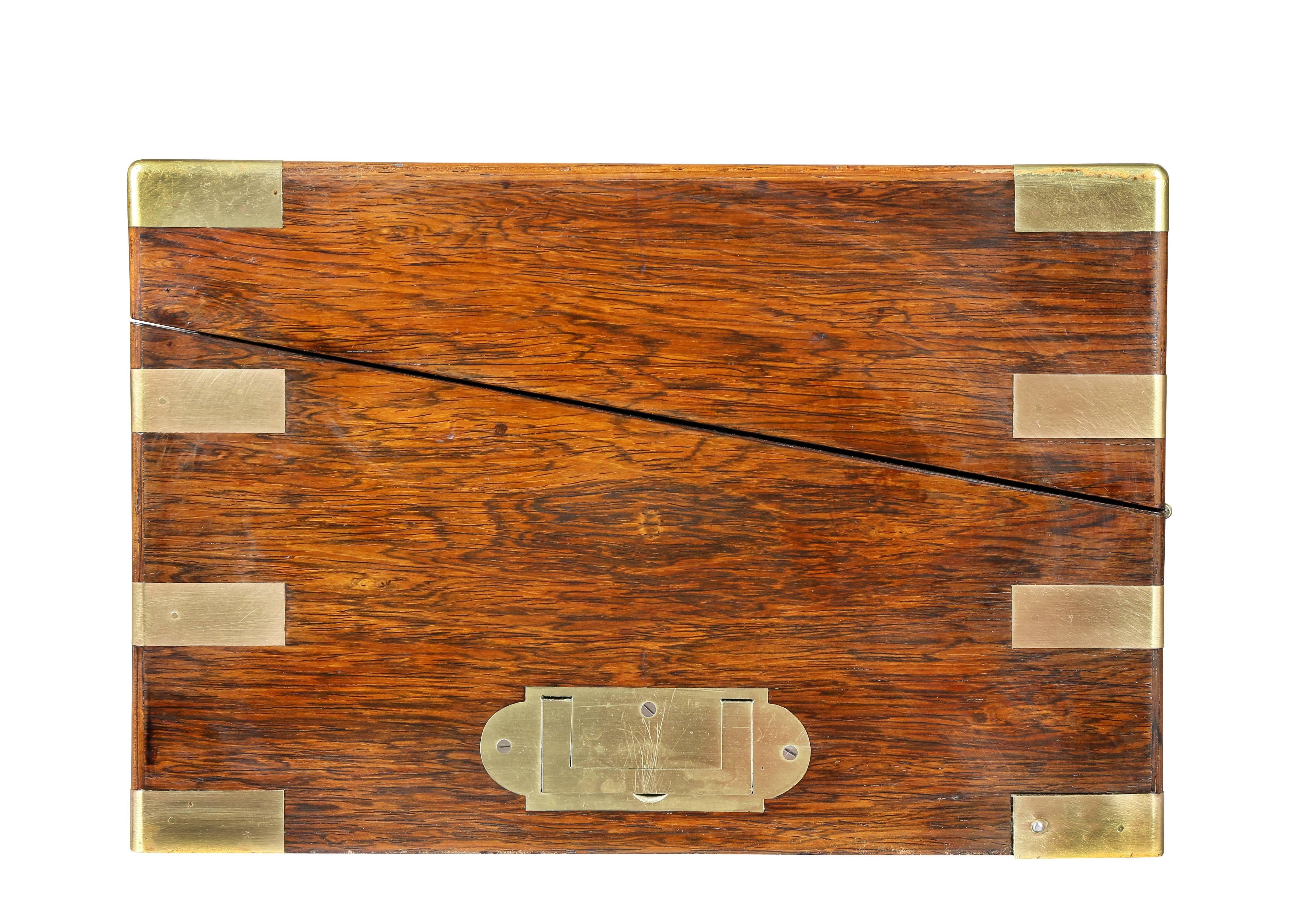 Early Victorian Rosewood Lapdesk on Stand 2