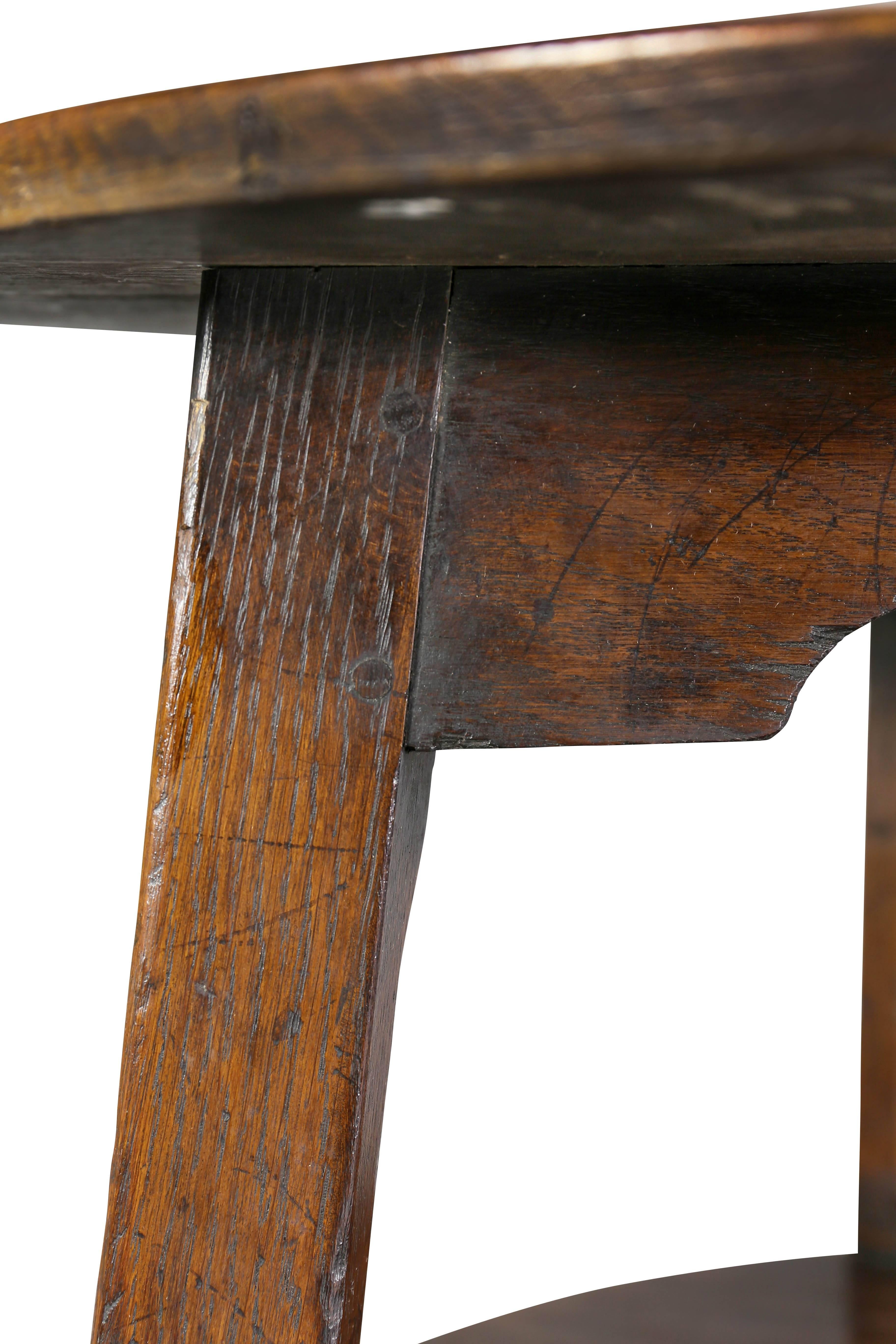 19th Century Regency Oak Cricket Table