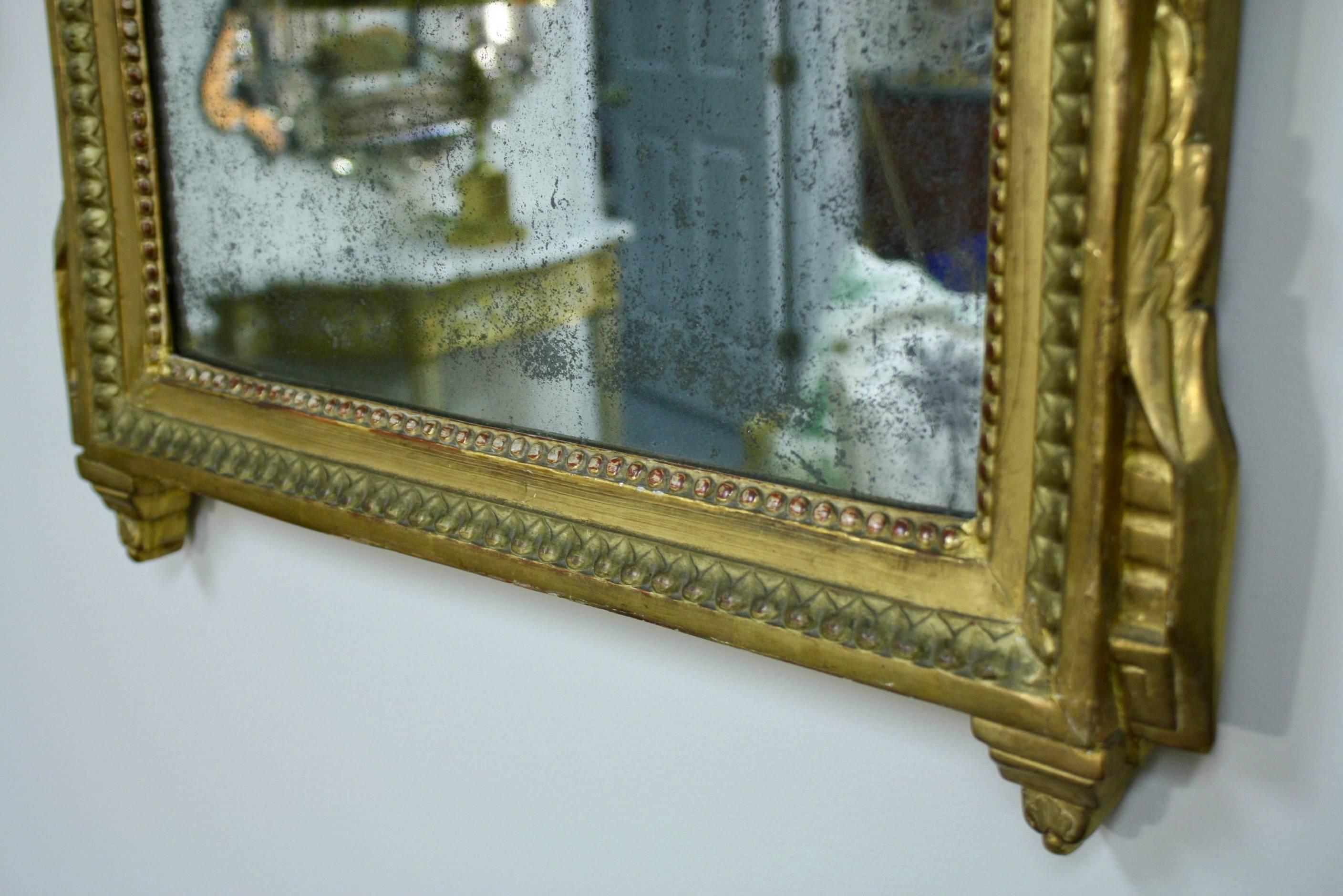 Miroir Trumeau d'époque Louis XVI avec aigle en vente 1