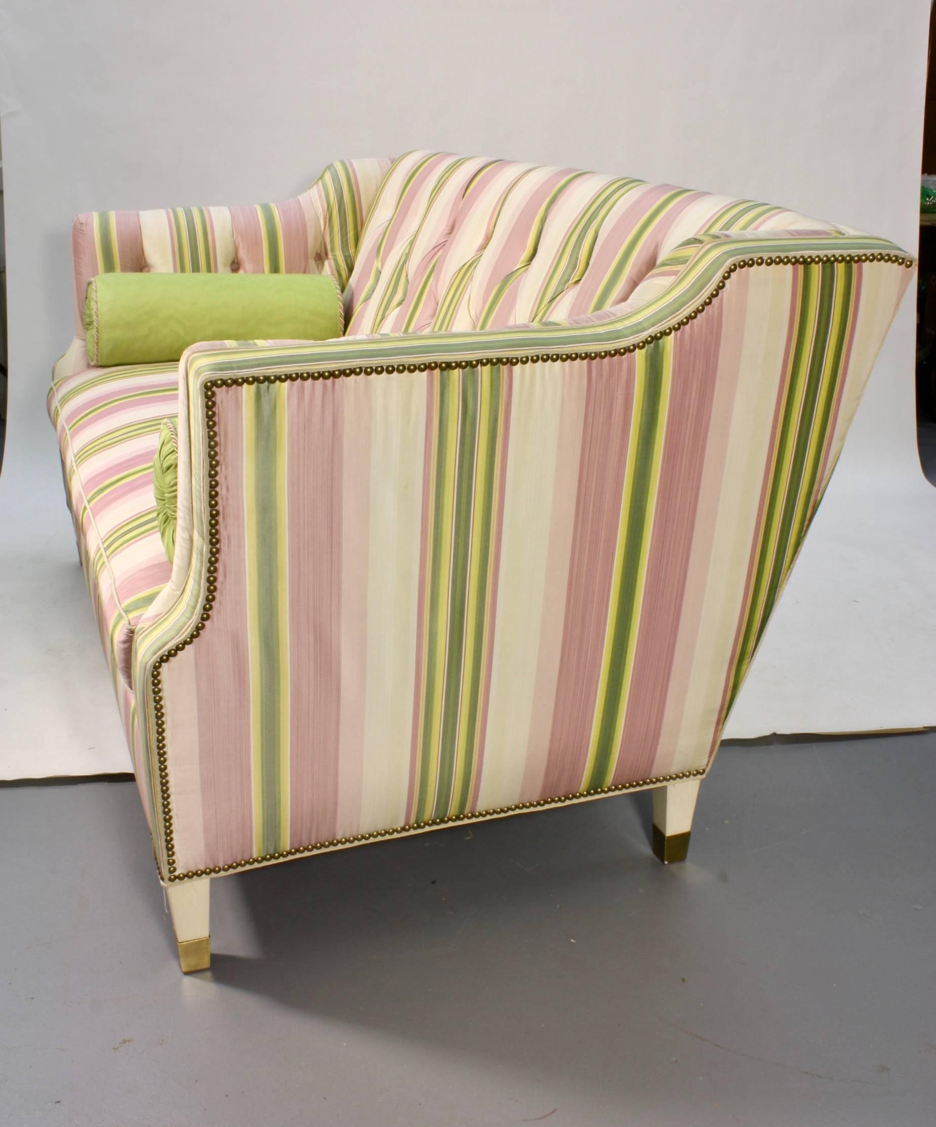 striped fabric sofas