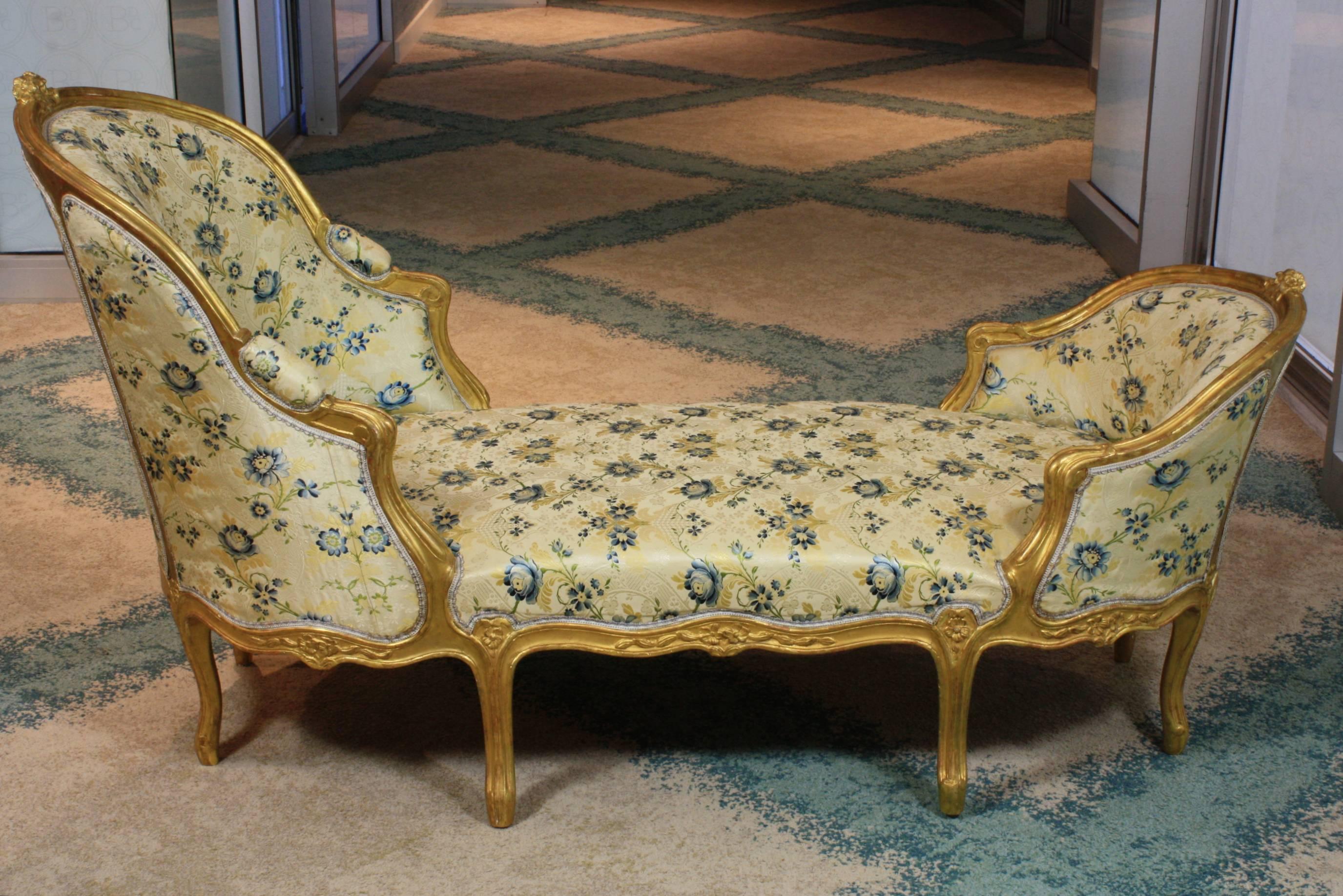 chaise longue louis xv