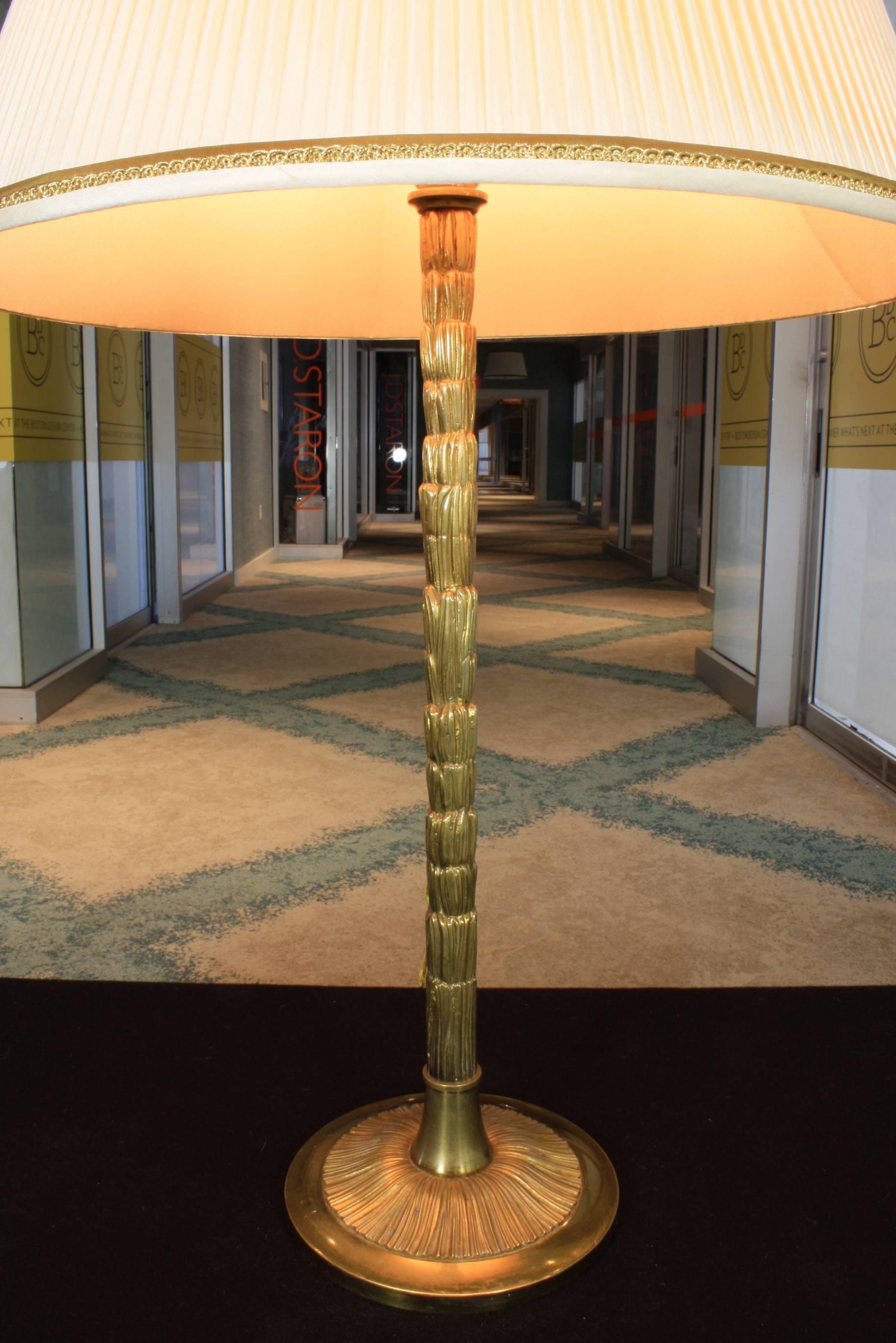 Mid-Century Modern Gilt-Bronze Table Lamp by Maison Bagues For Sale