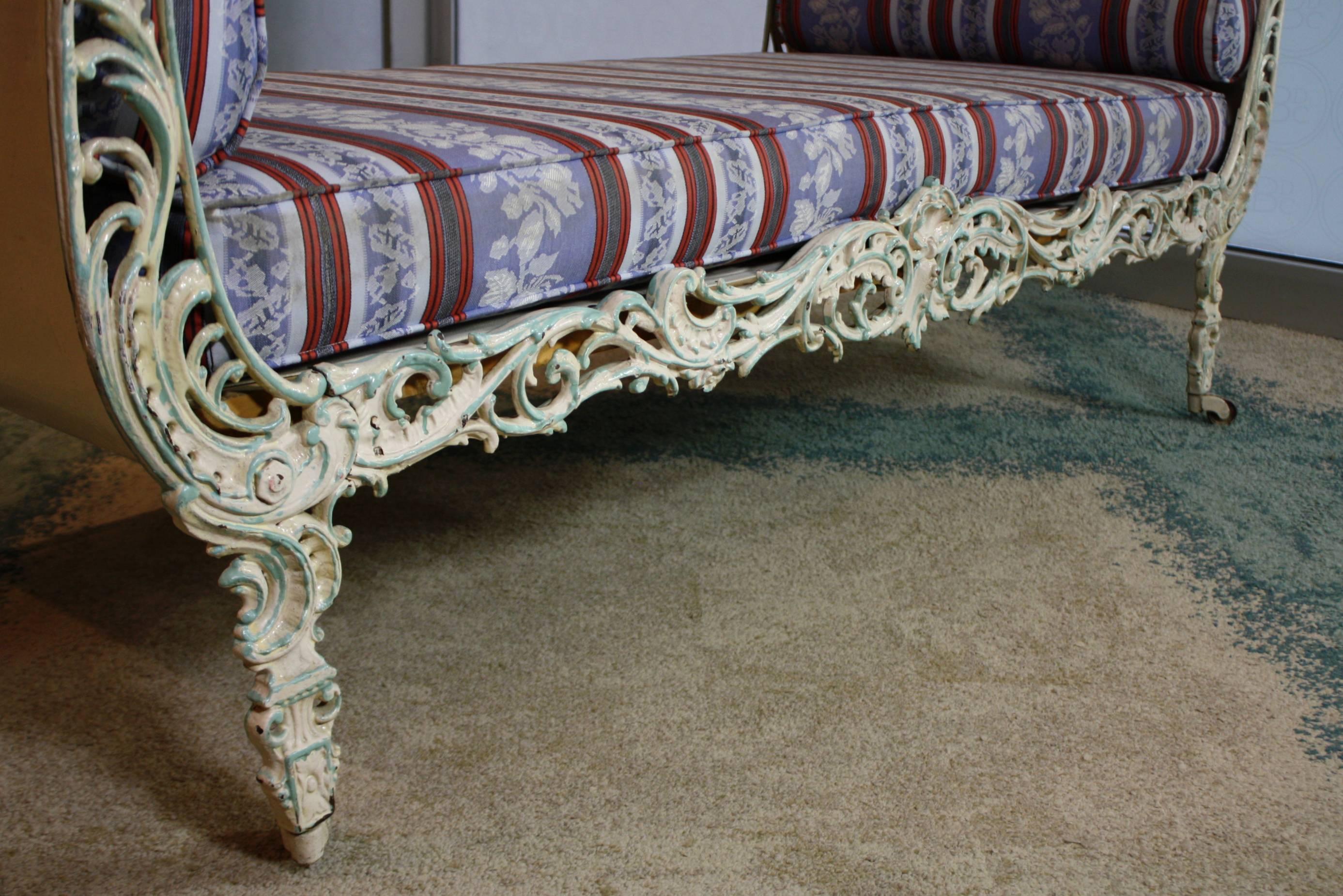 French Louis XV Style Cast-Iron Daybed 2
