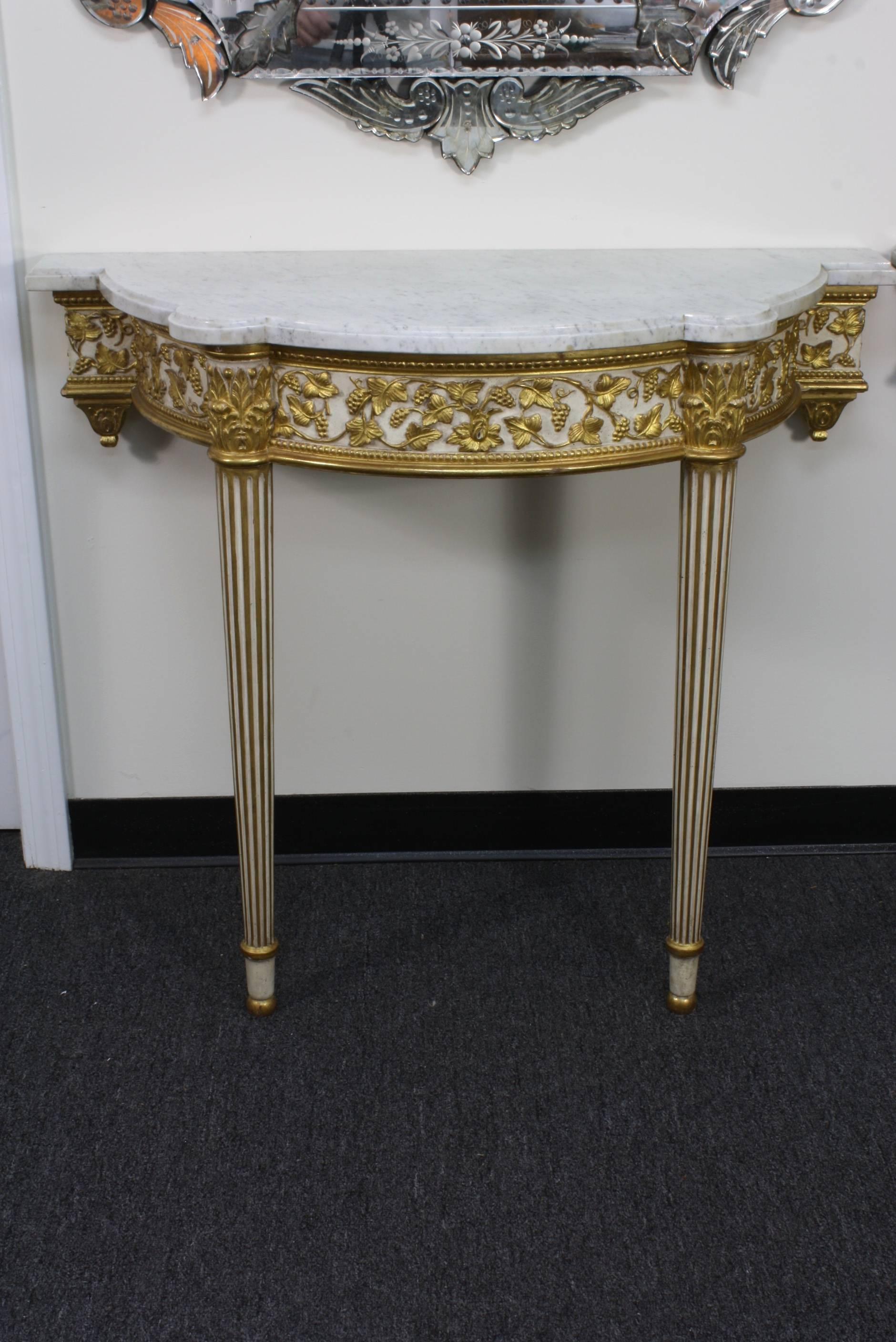 20th Century Pair of Fine Quality Louis XVI Style Console Tables For Sale