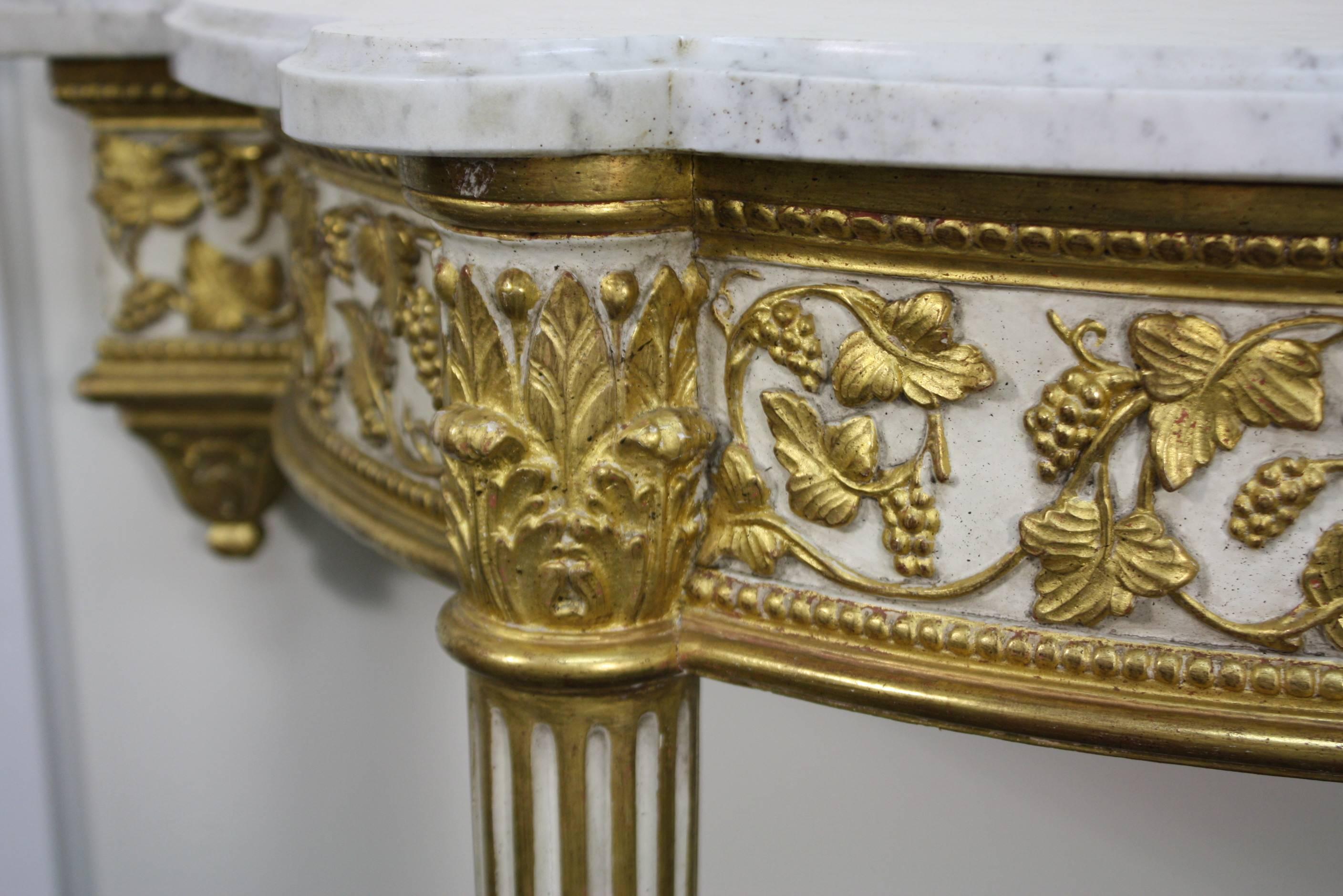 Pair of Fine Quality Louis XVI Style Console Tables For Sale 2