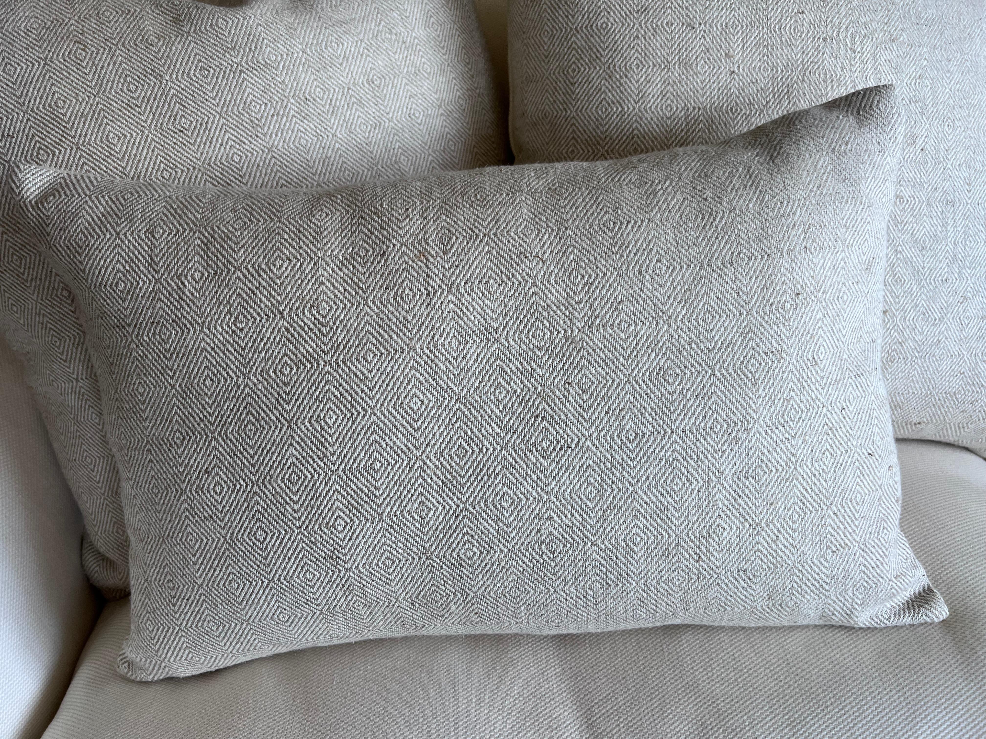 Coton Paire de coussins en lin/coton belge-22
