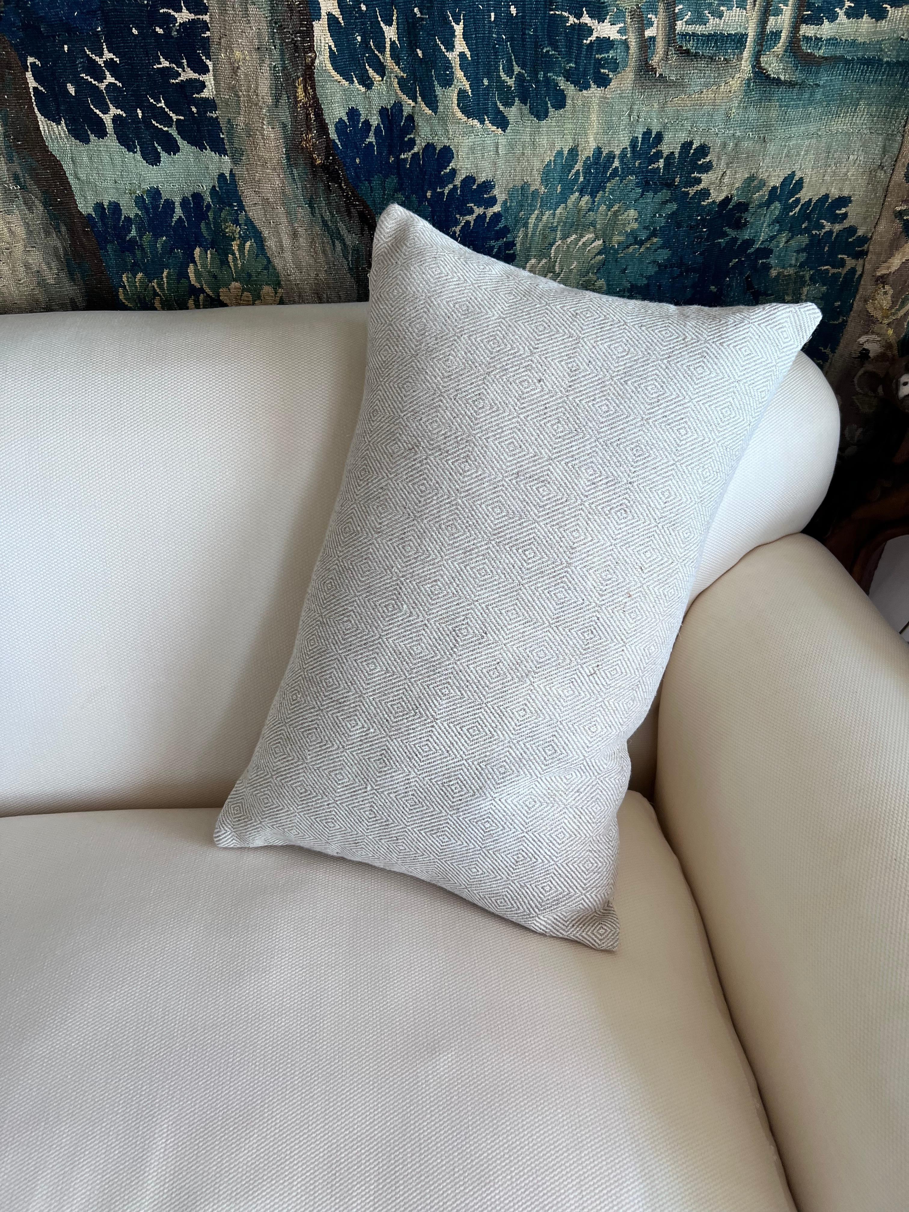 Coussin unique en lin/coton belge-22