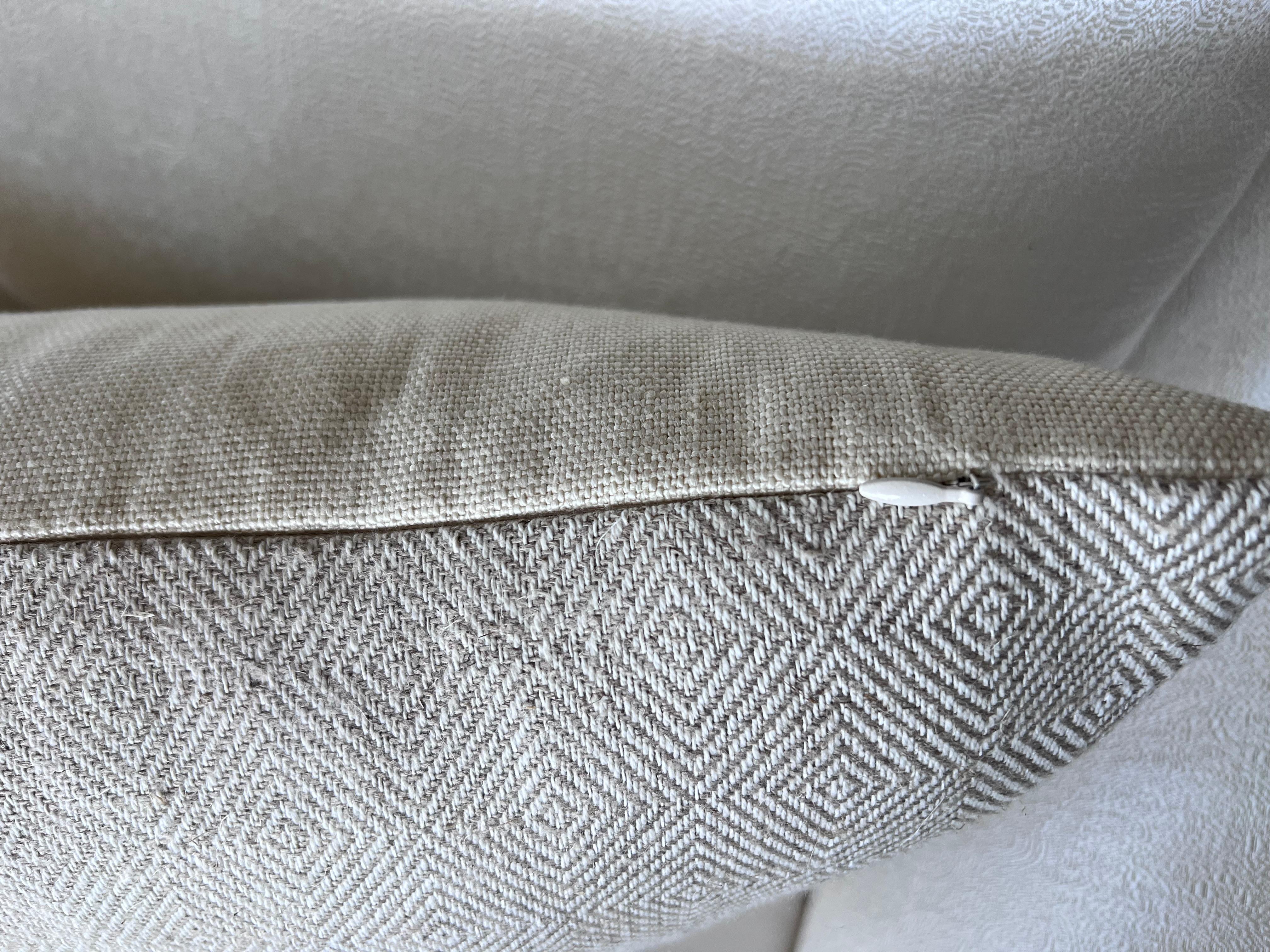 Américain Coussin unique en lin/coton belge-22