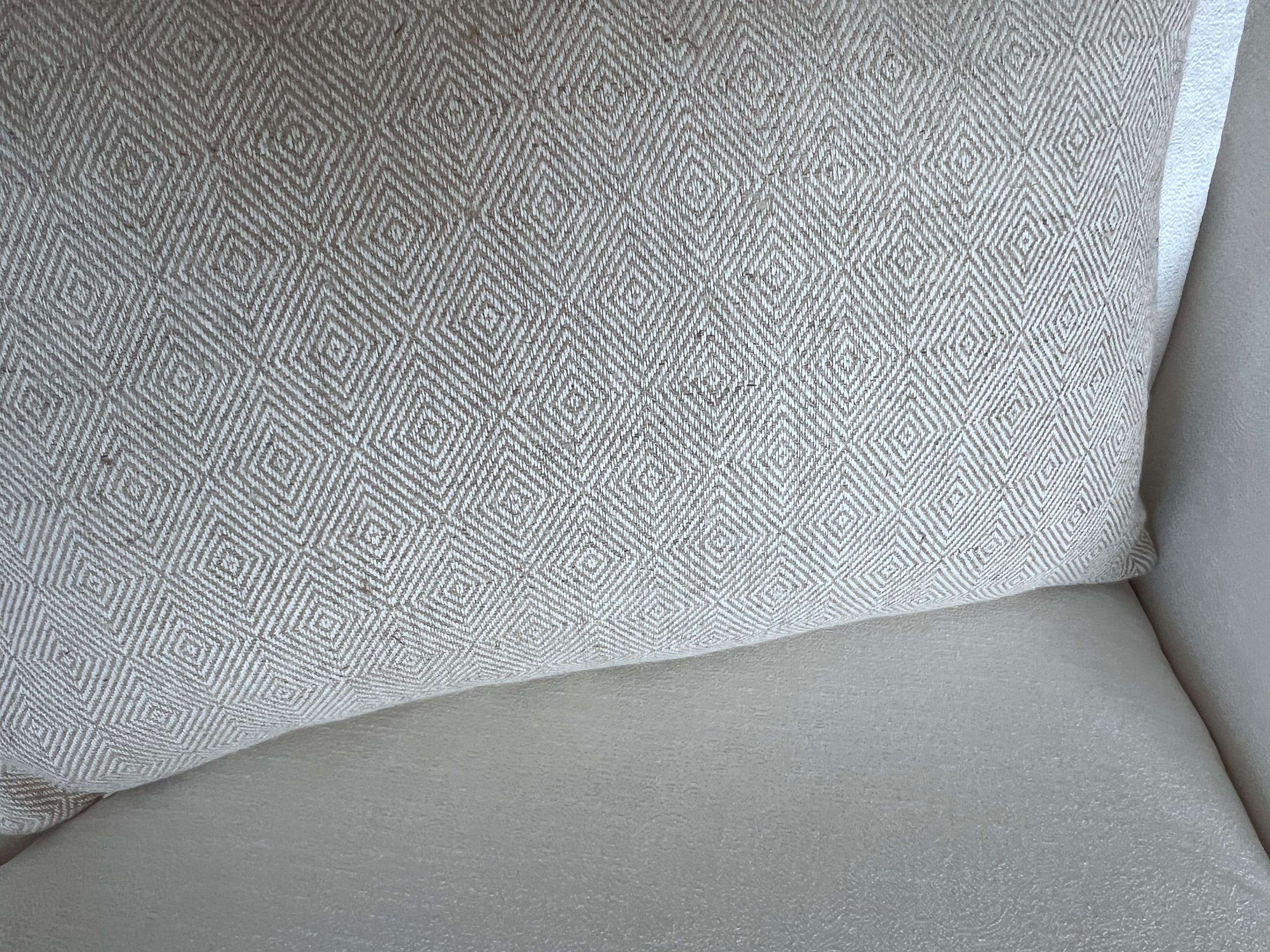Coussin unique en lin/coton belge-22