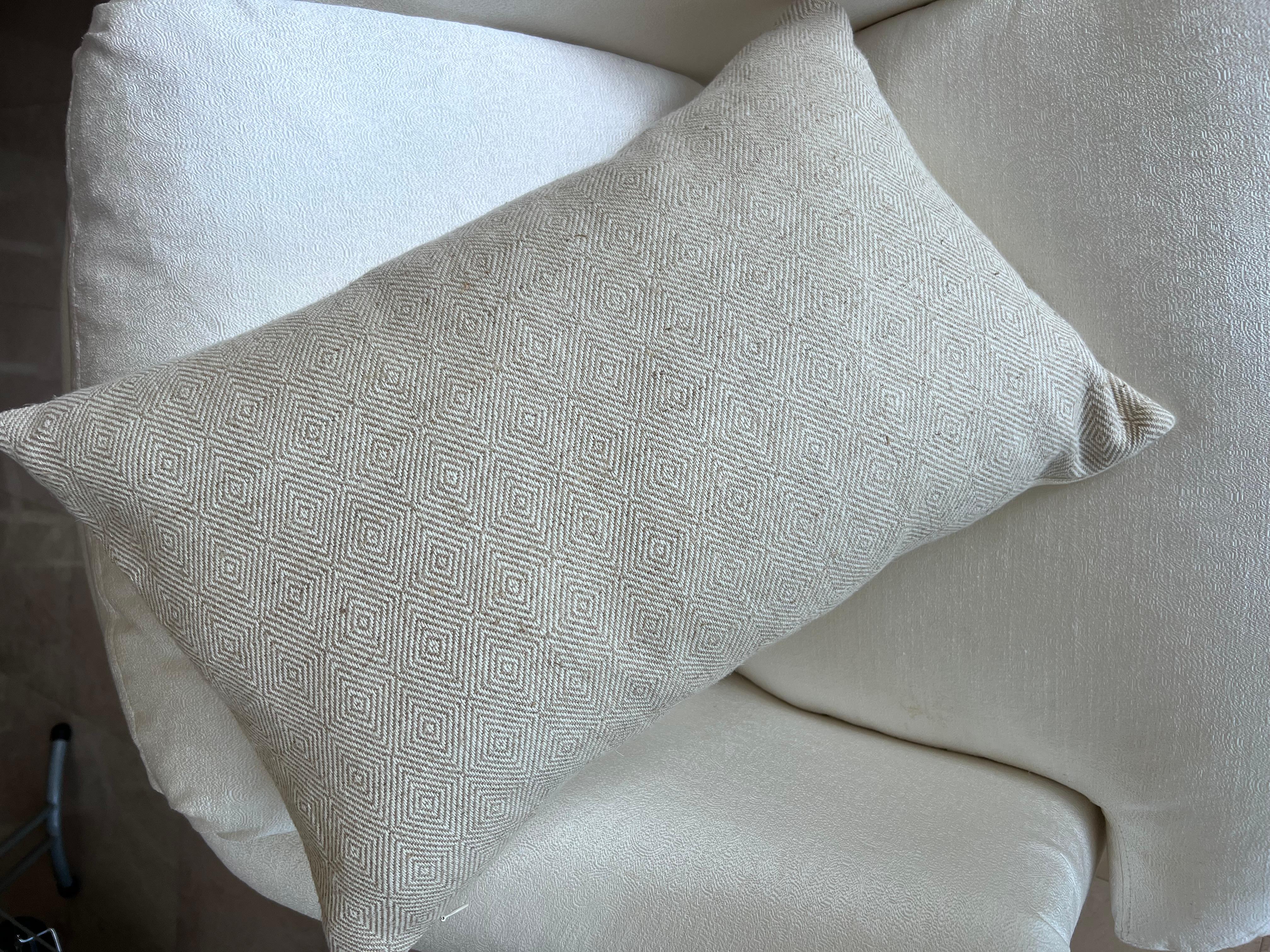 Coussin unique en lin/coton belge-22