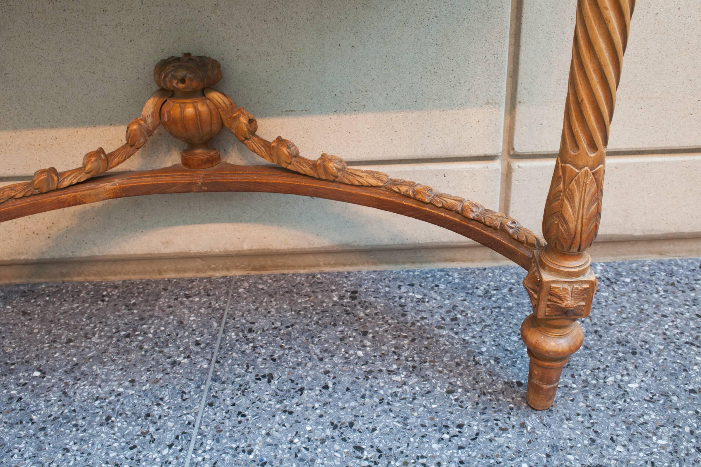 Polished Louis XV  Console Table