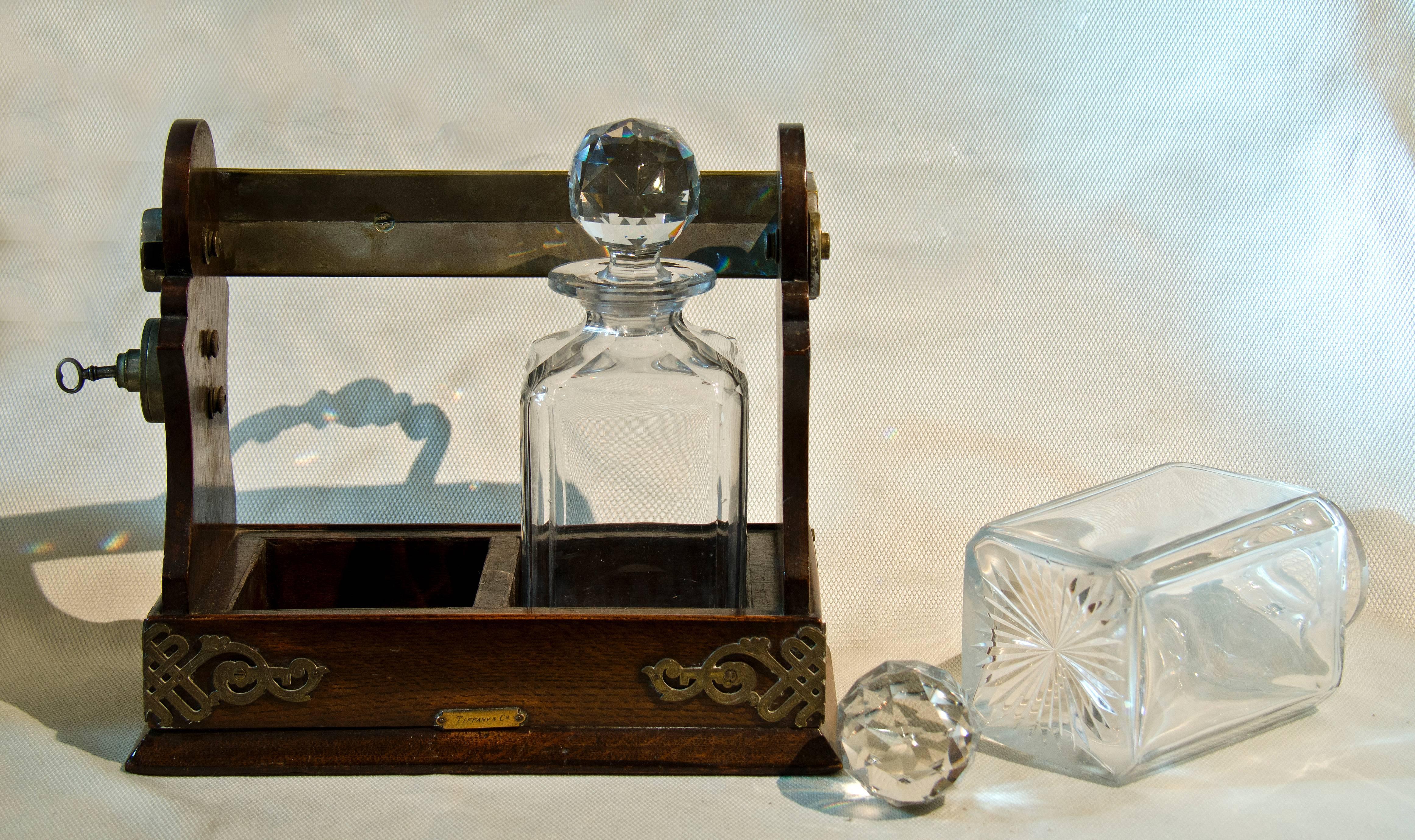 British Tiffany Tantalus Set